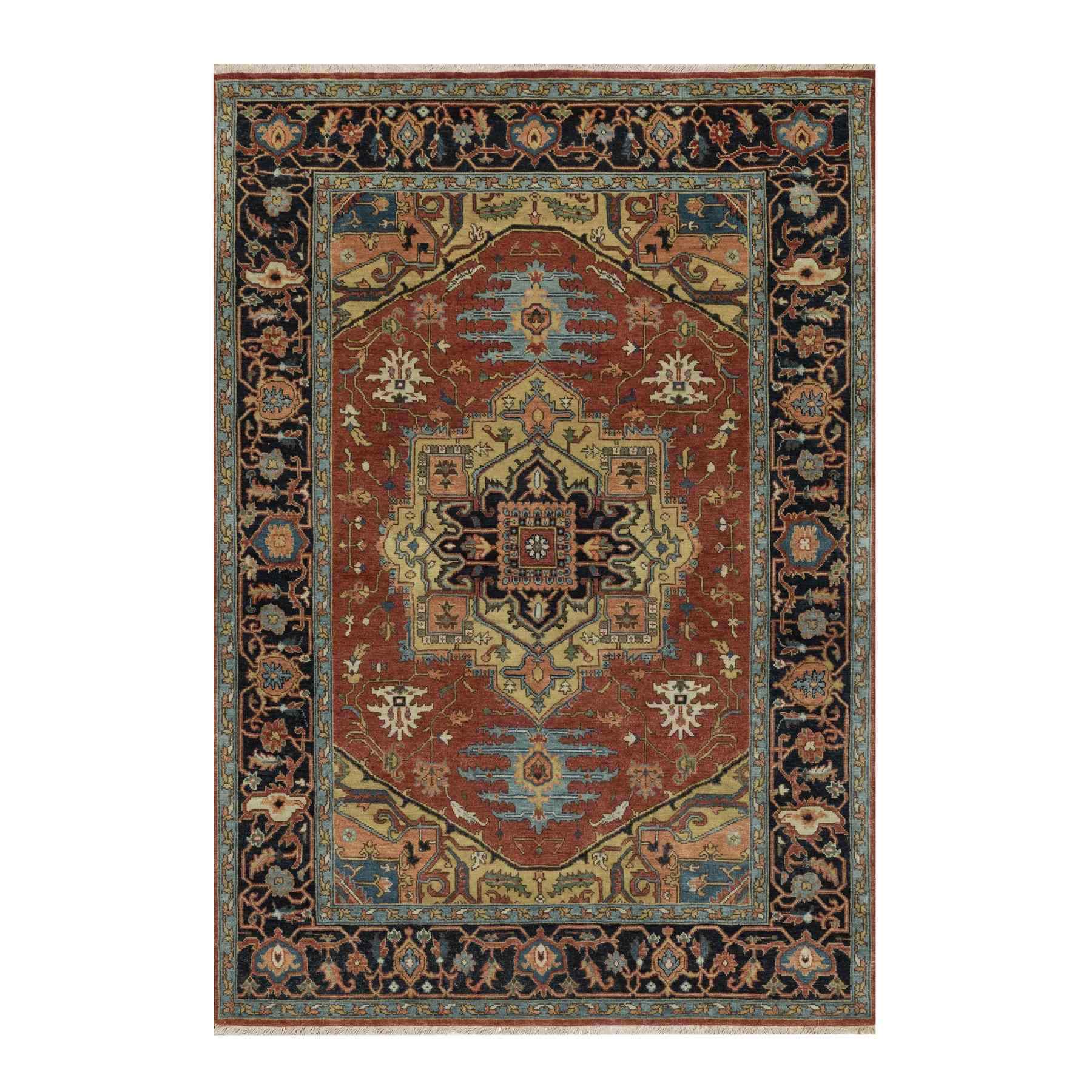 Heriz-Hand-Knotted-Rug-456250