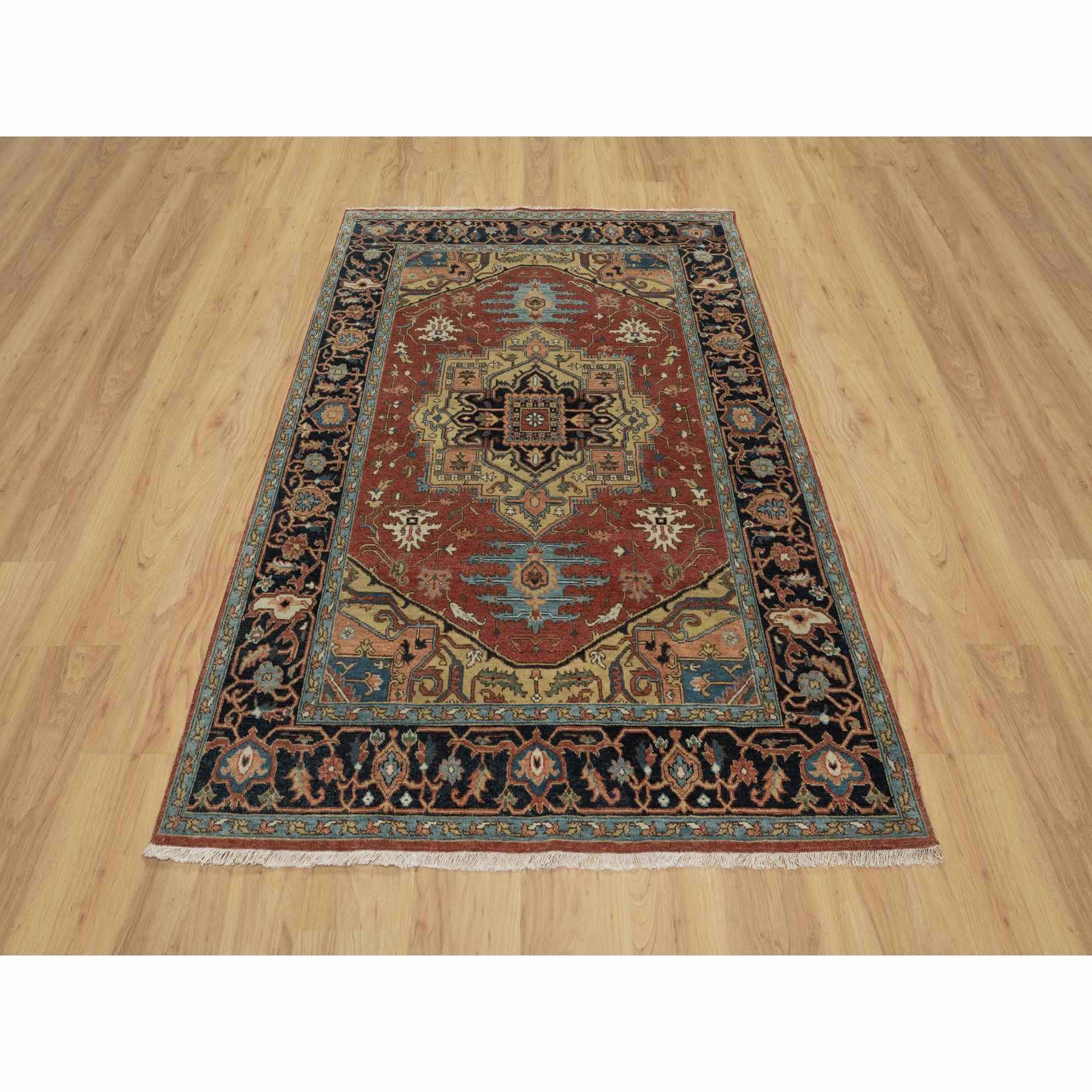 Heriz-Hand-Knotted-Rug-456250