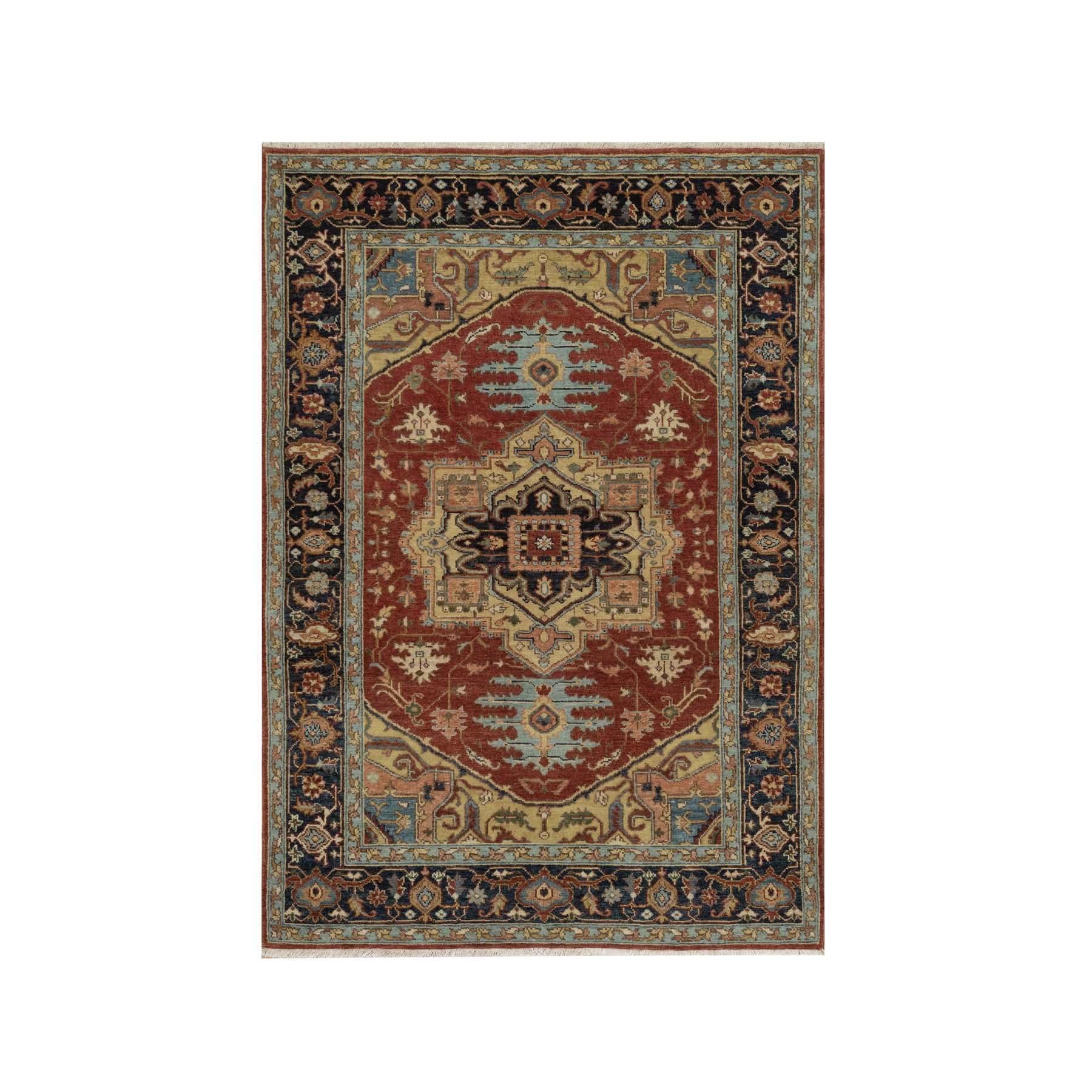 Heriz-Hand-Knotted-Rug-456330