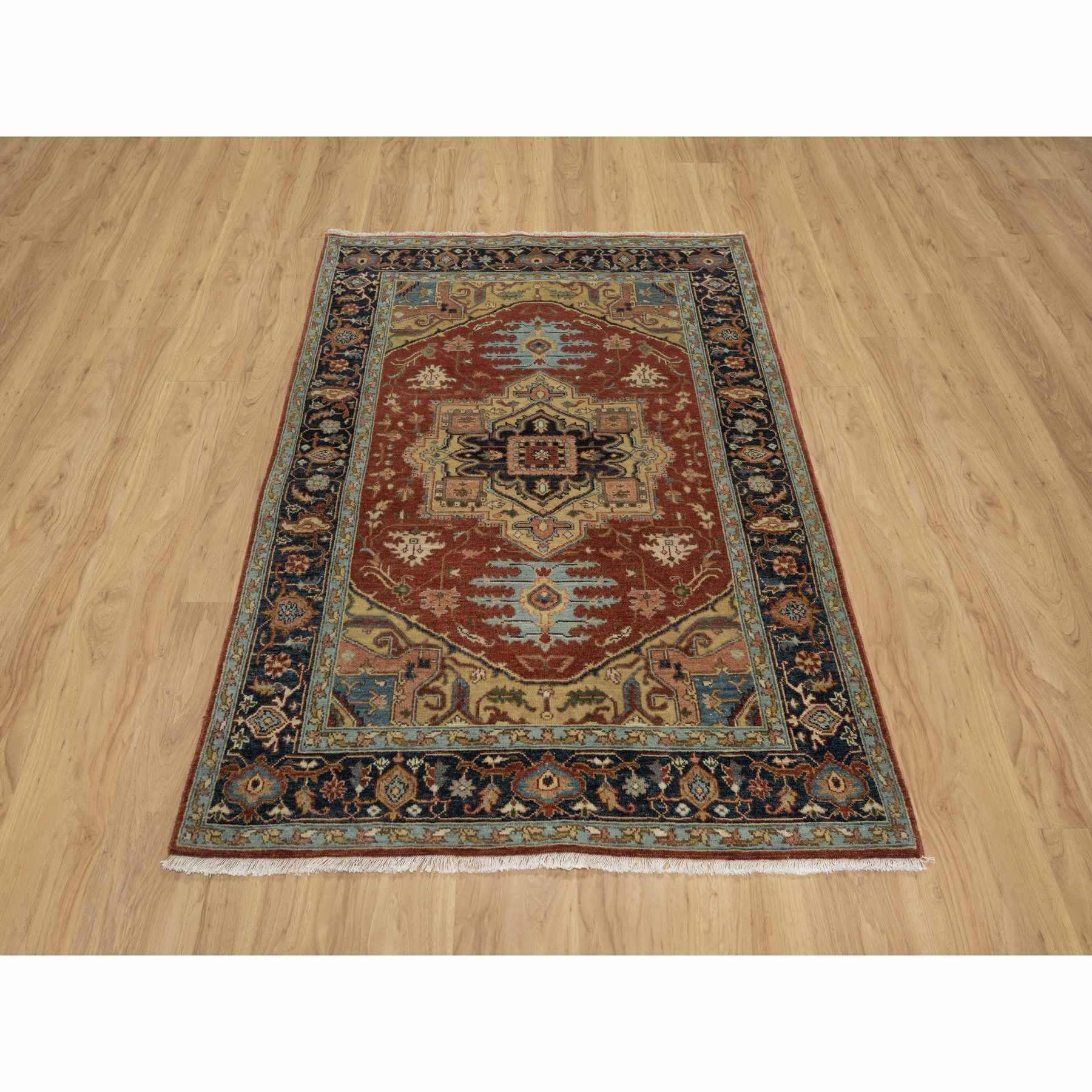 Heriz-Hand-Knotted-Rug-456330