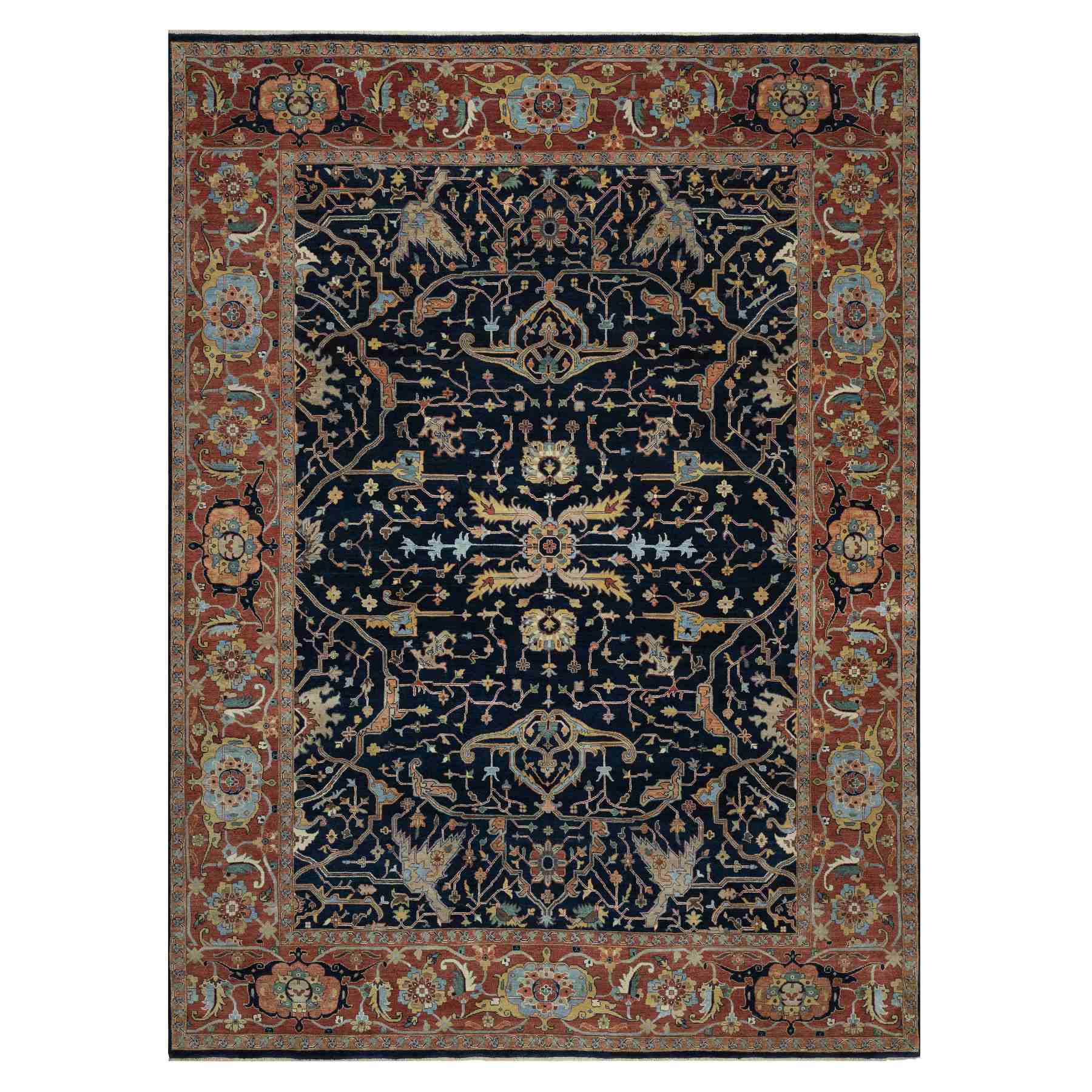 Heriz-Hand-Knotted-Rug-456925
