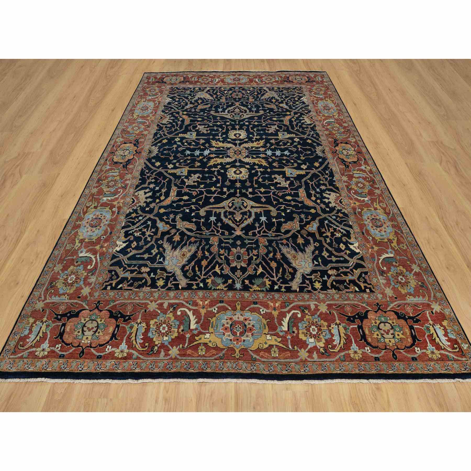 Heriz-Hand-Knotted-Rug-456925