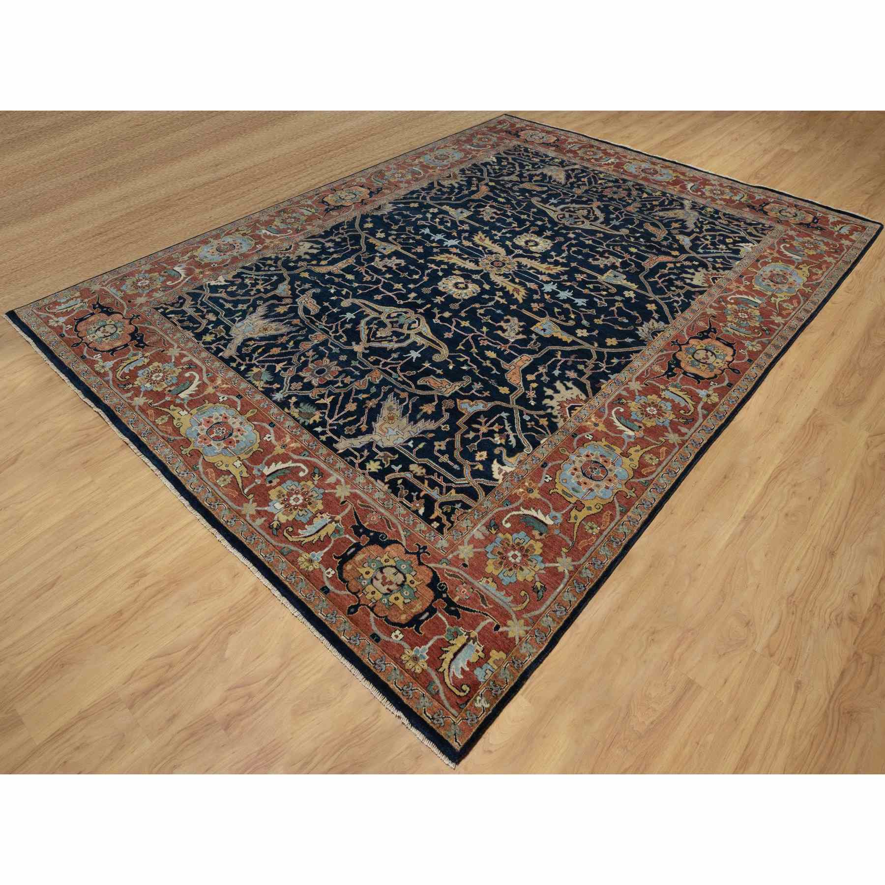 Heriz-Hand-Knotted-Rug-456925