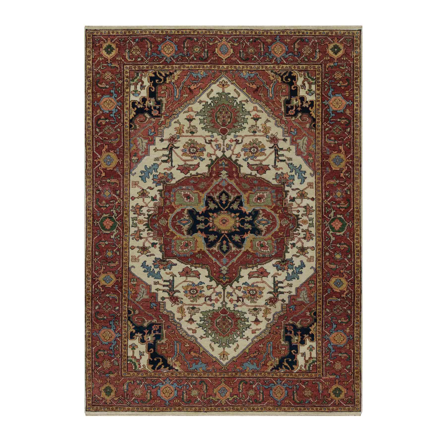 Heriz-Hand-Knotted-Rug-456975