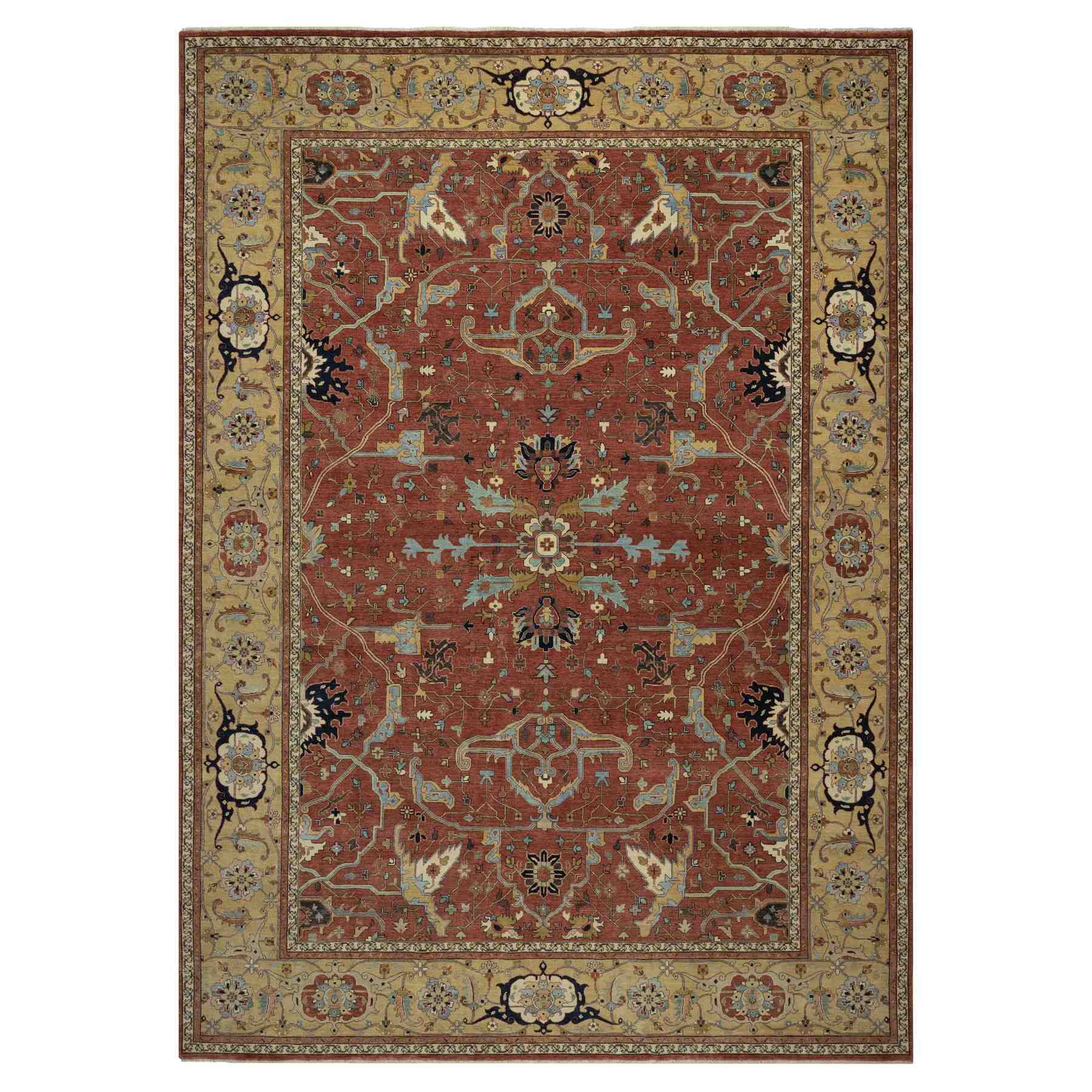 Heriz-Hand-Knotted-Rug-457005