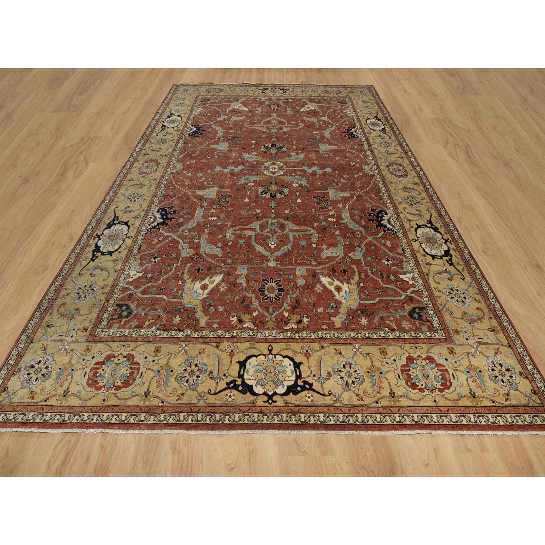 Heriz-Hand-Knotted-Rug-457005
