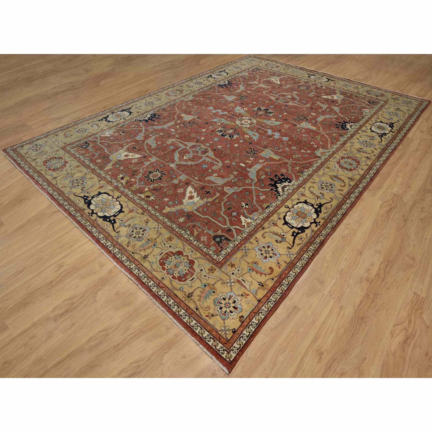 Heriz-Hand-Knotted-Rug-457005