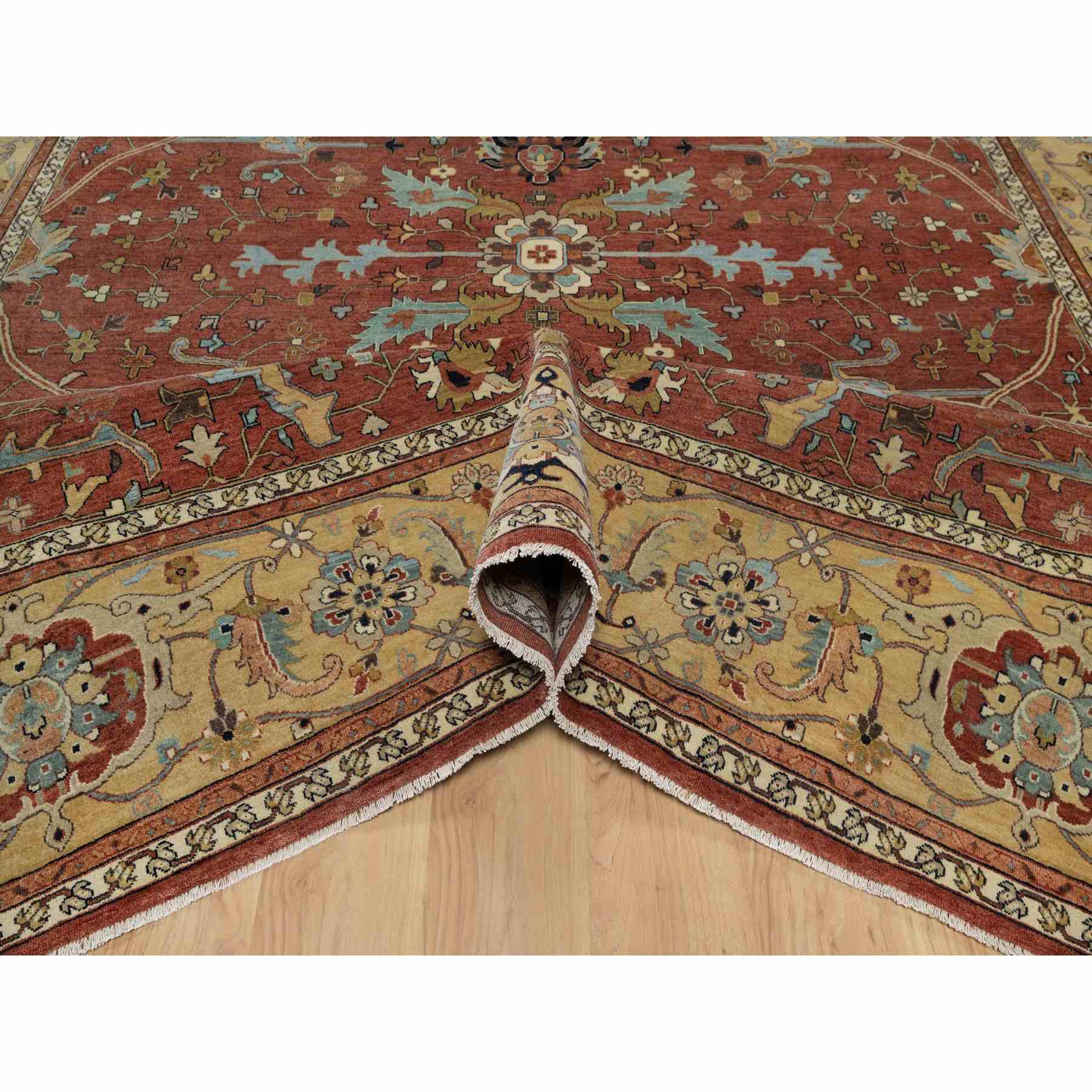 Heriz-Hand-Knotted-Rug-457005