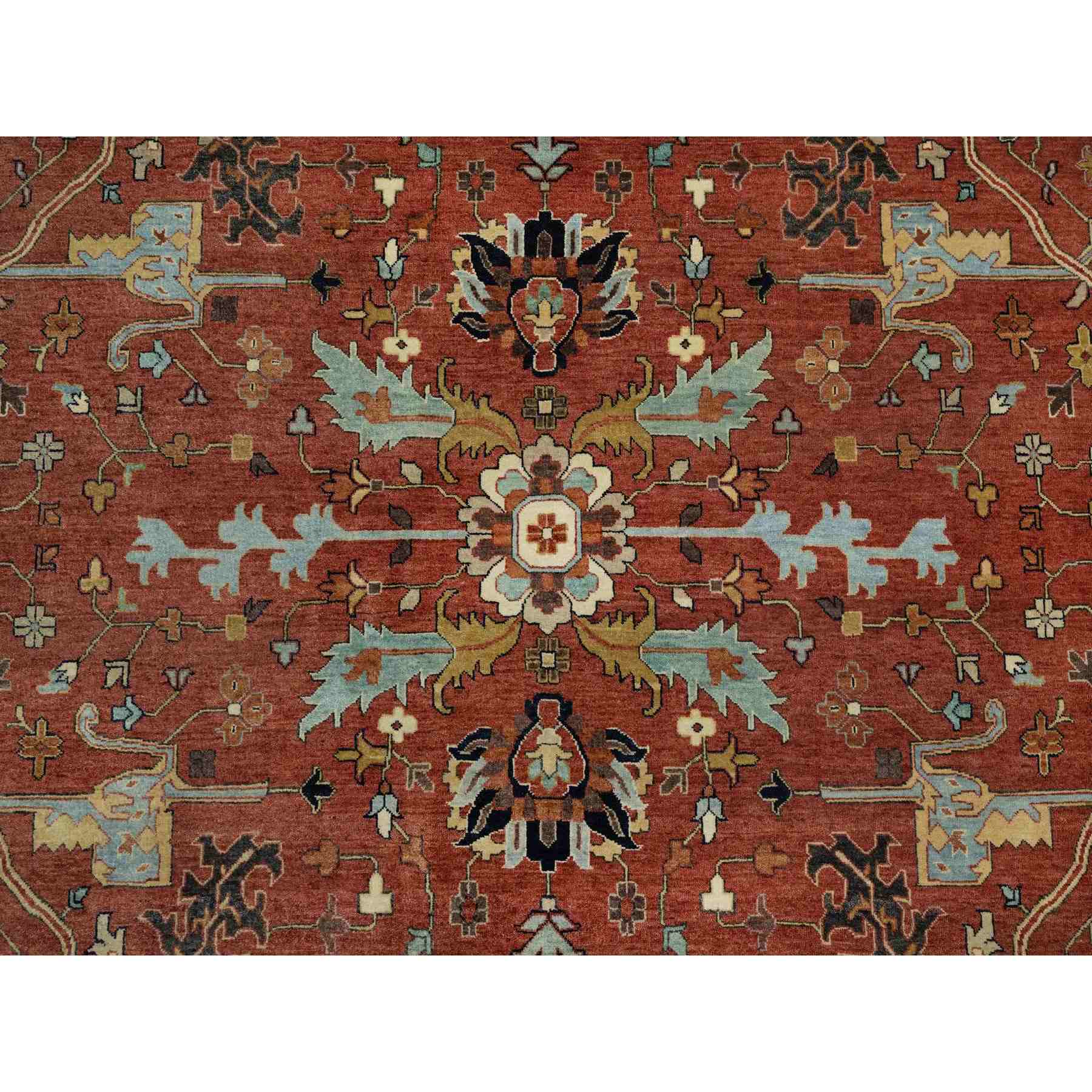 Heriz-Hand-Knotted-Rug-457005