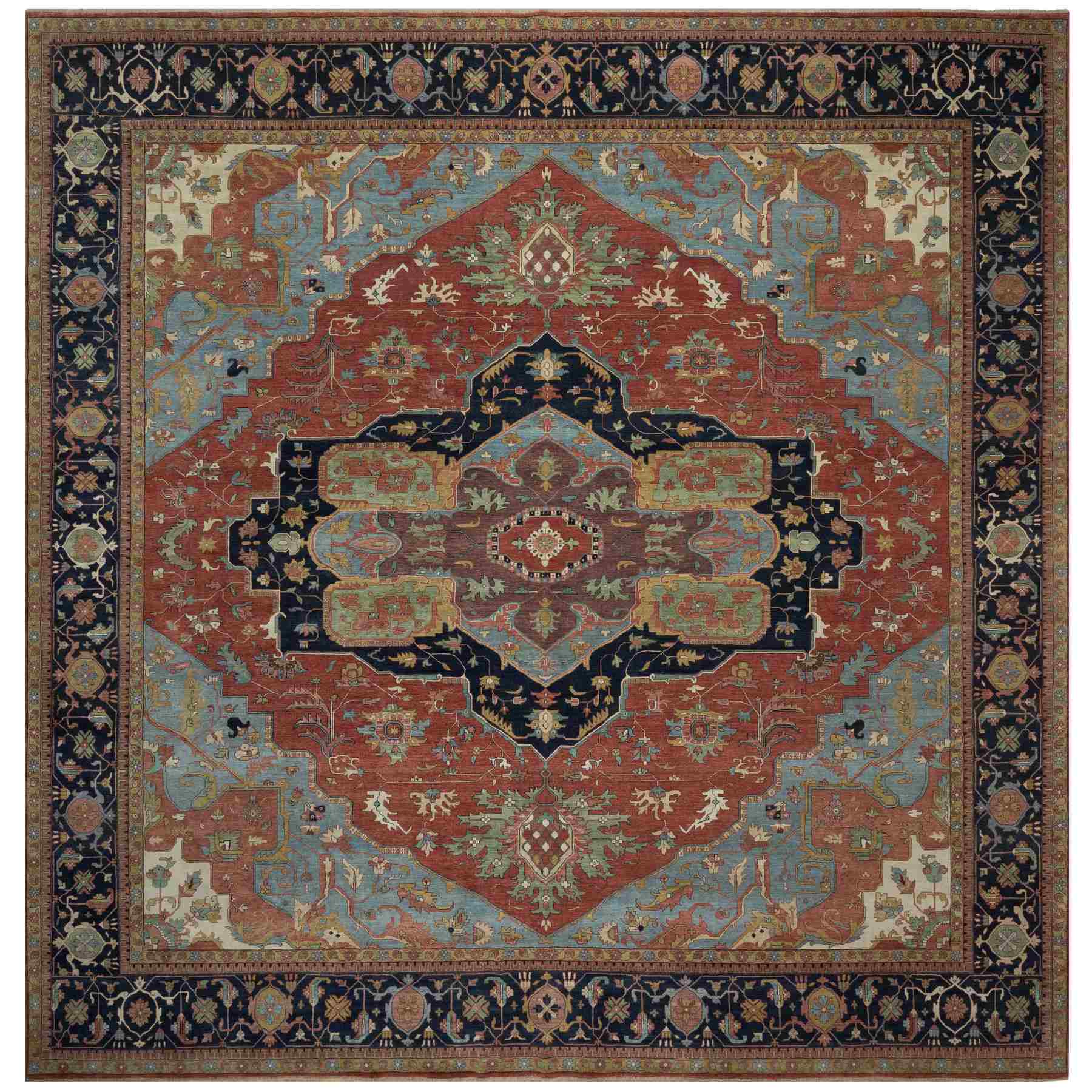 Heriz-Hand-Knotted-Rug-457020