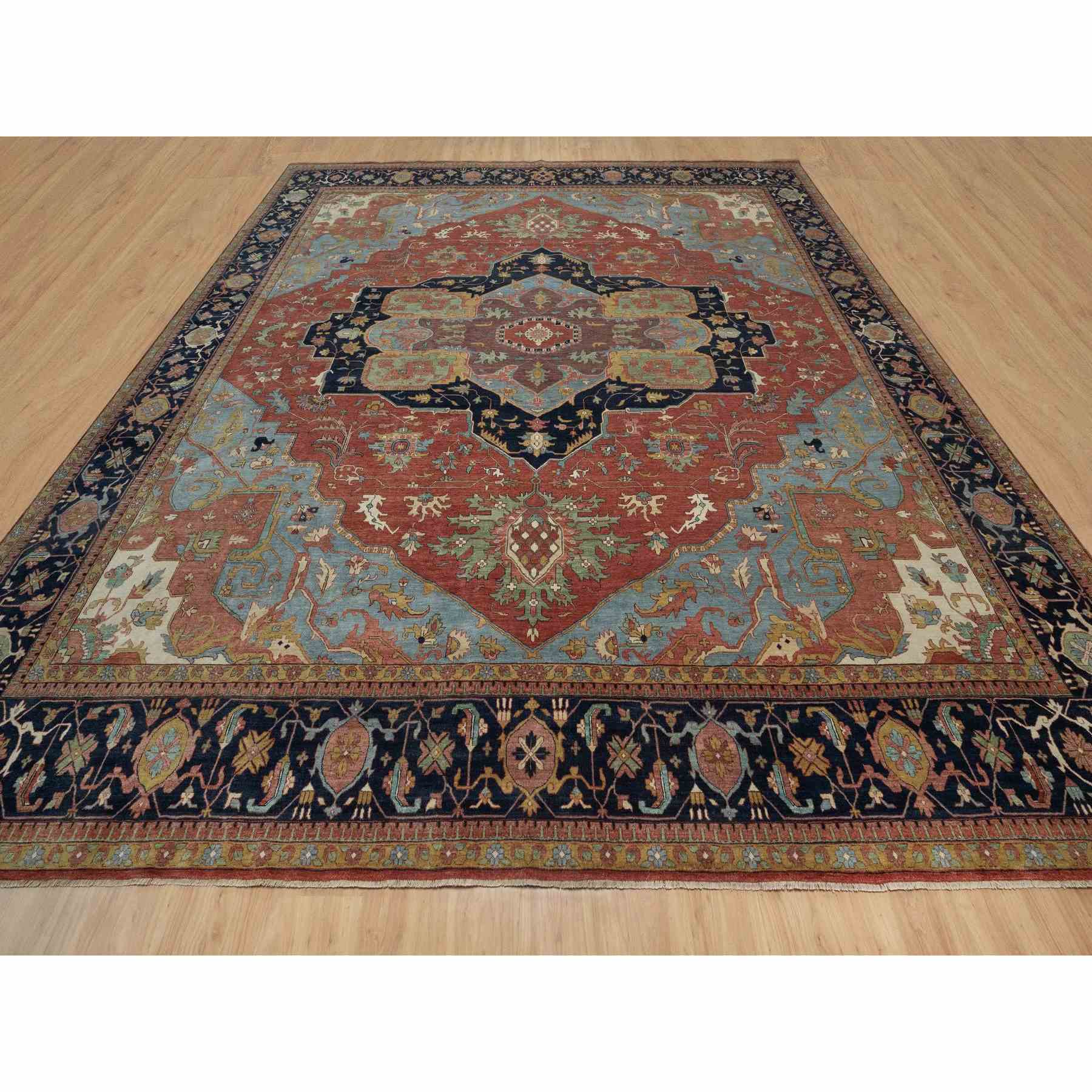 Heriz-Hand-Knotted-Rug-457020