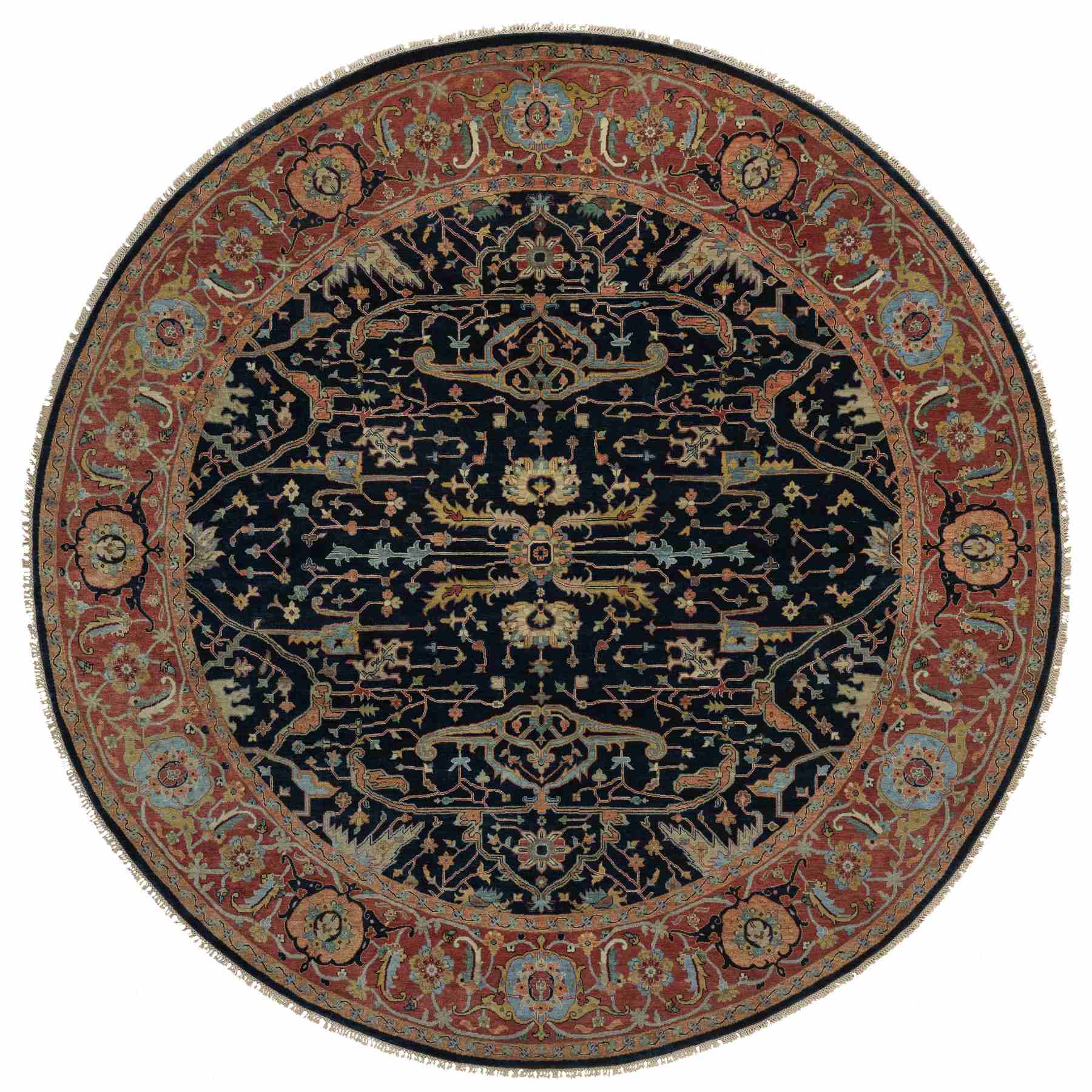 Heriz-Hand-Knotted-Rug-457030