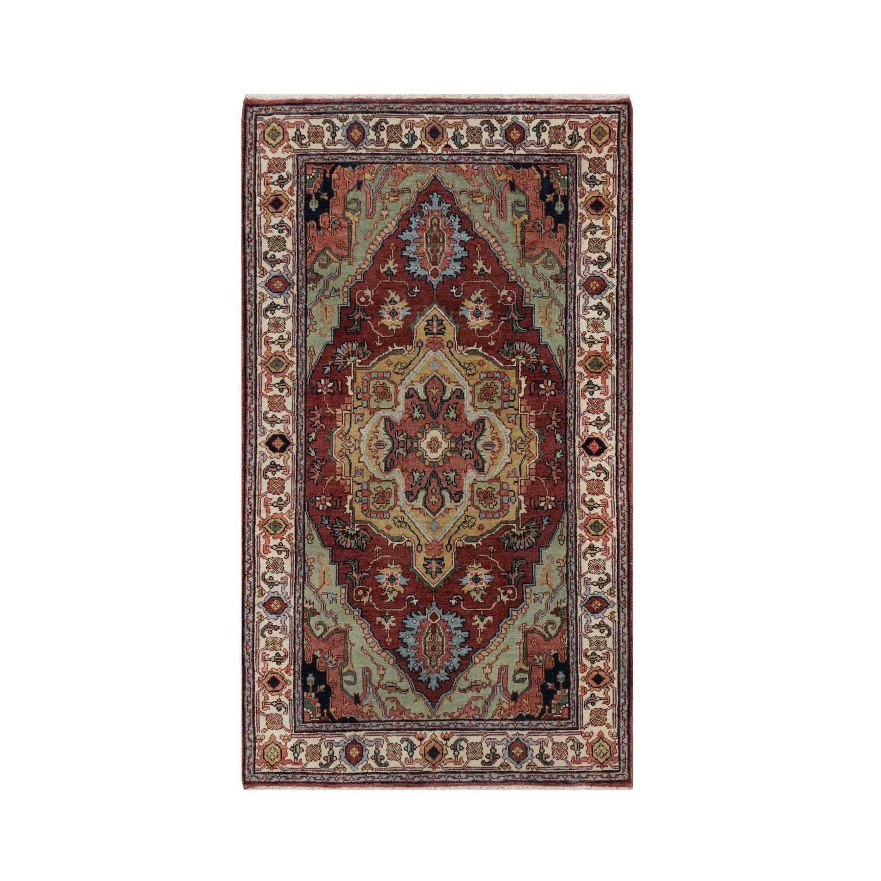Heriz-Hand-Knotted-Rug-457490