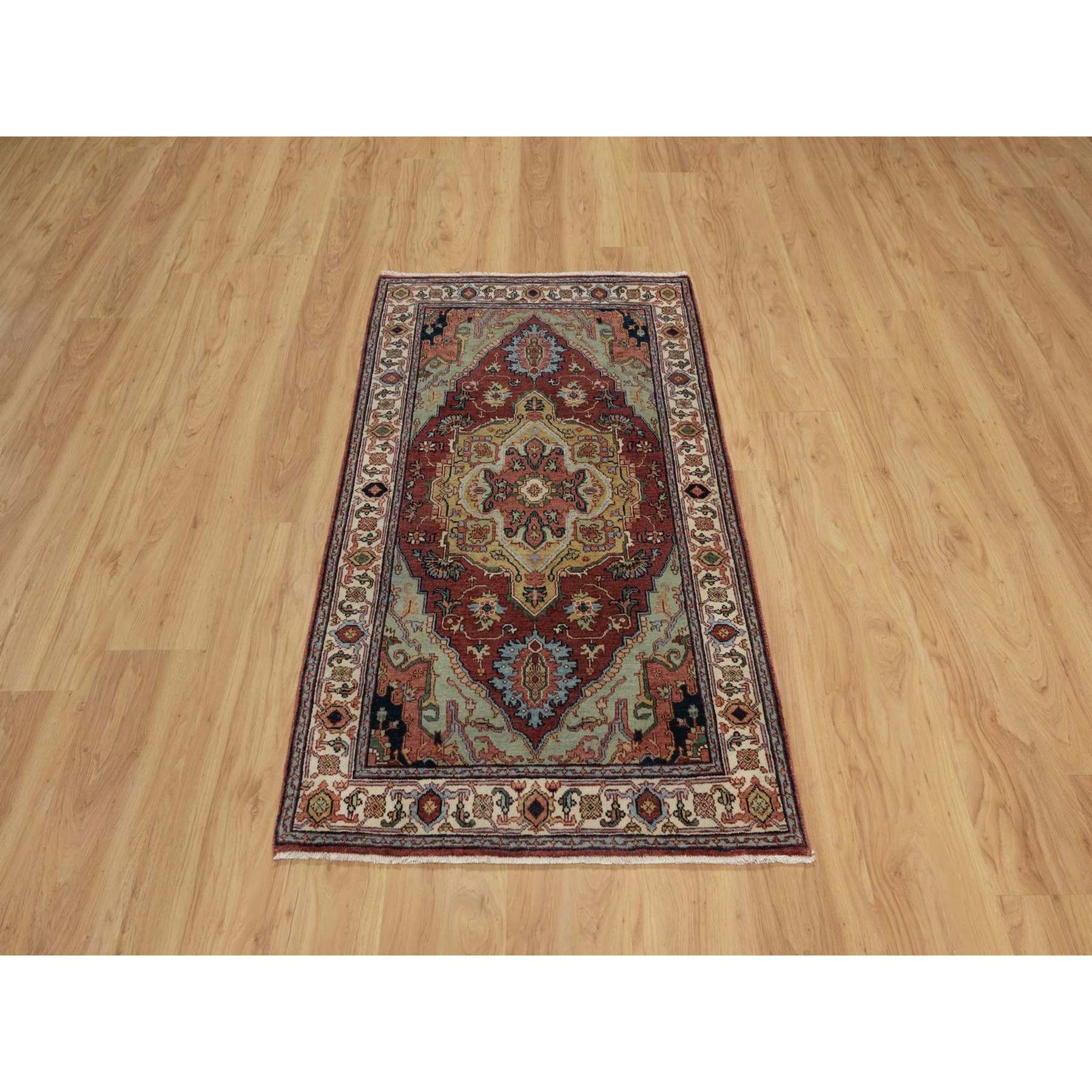 Heriz-Hand-Knotted-Rug-457490