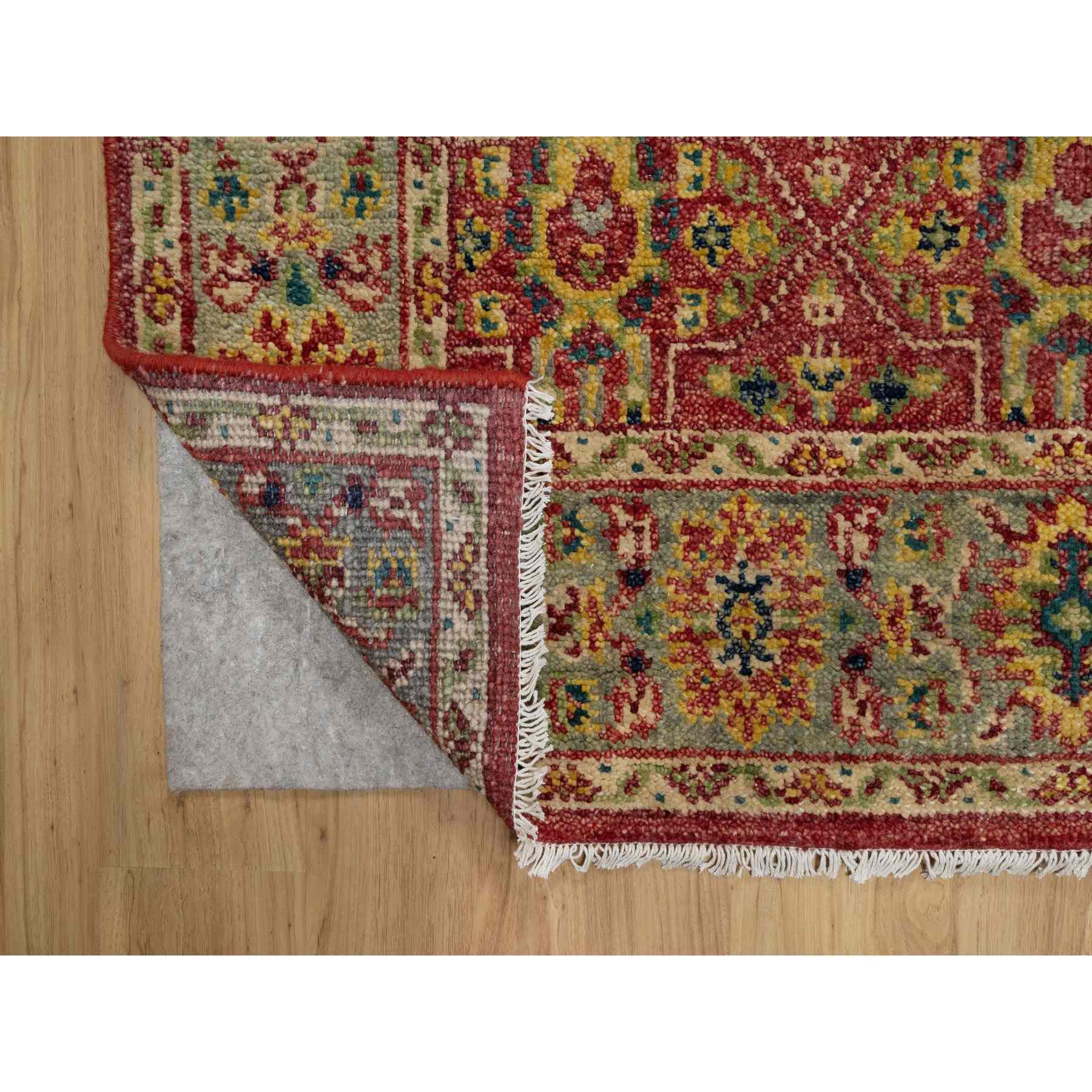 Oushak-And-Peshawar-Hand-Knotted-Rug-455660