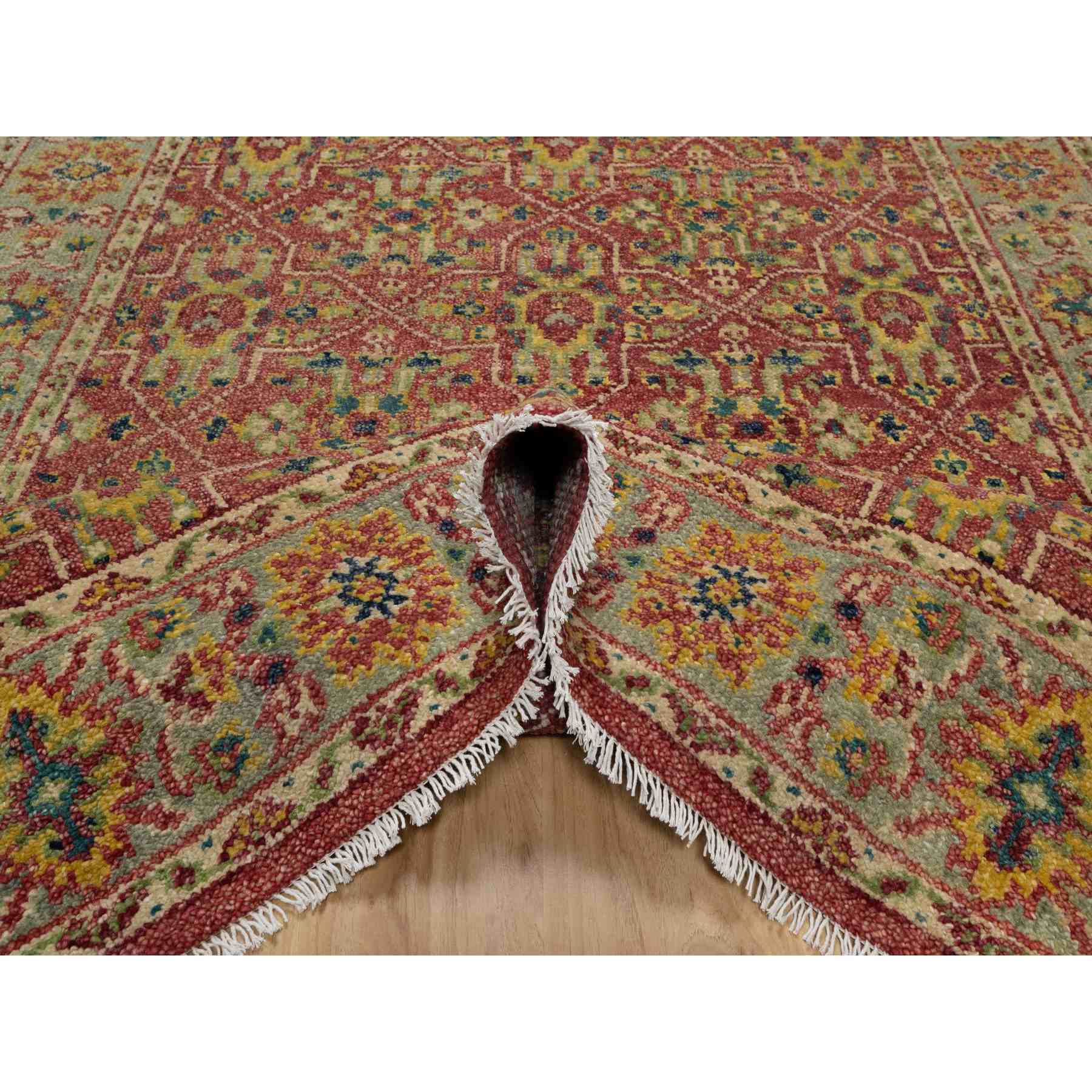 Oushak-And-Peshawar-Hand-Knotted-Rug-455660