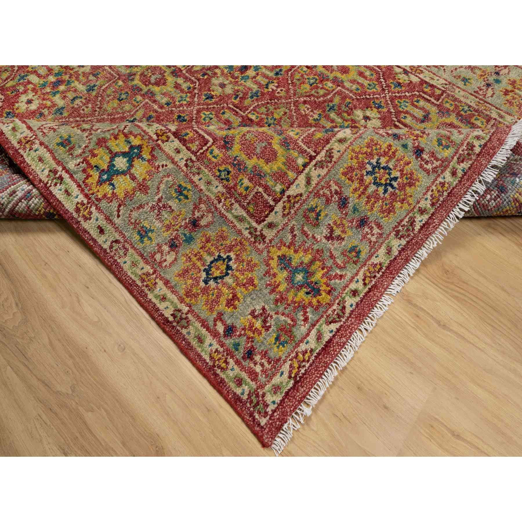 Oushak-And-Peshawar-Hand-Knotted-Rug-455660