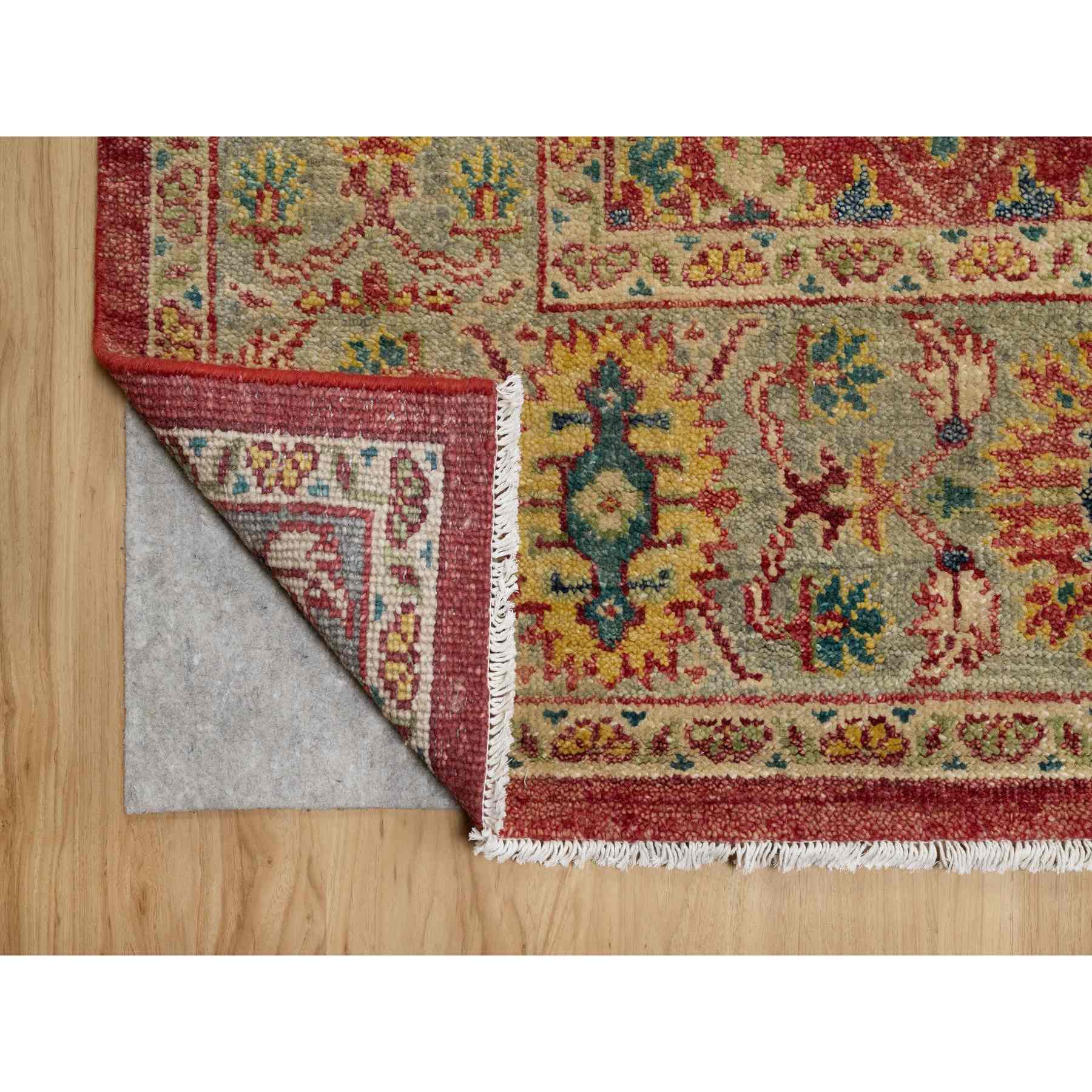 Oushak-And-Peshawar-Hand-Knotted-Rug-455870