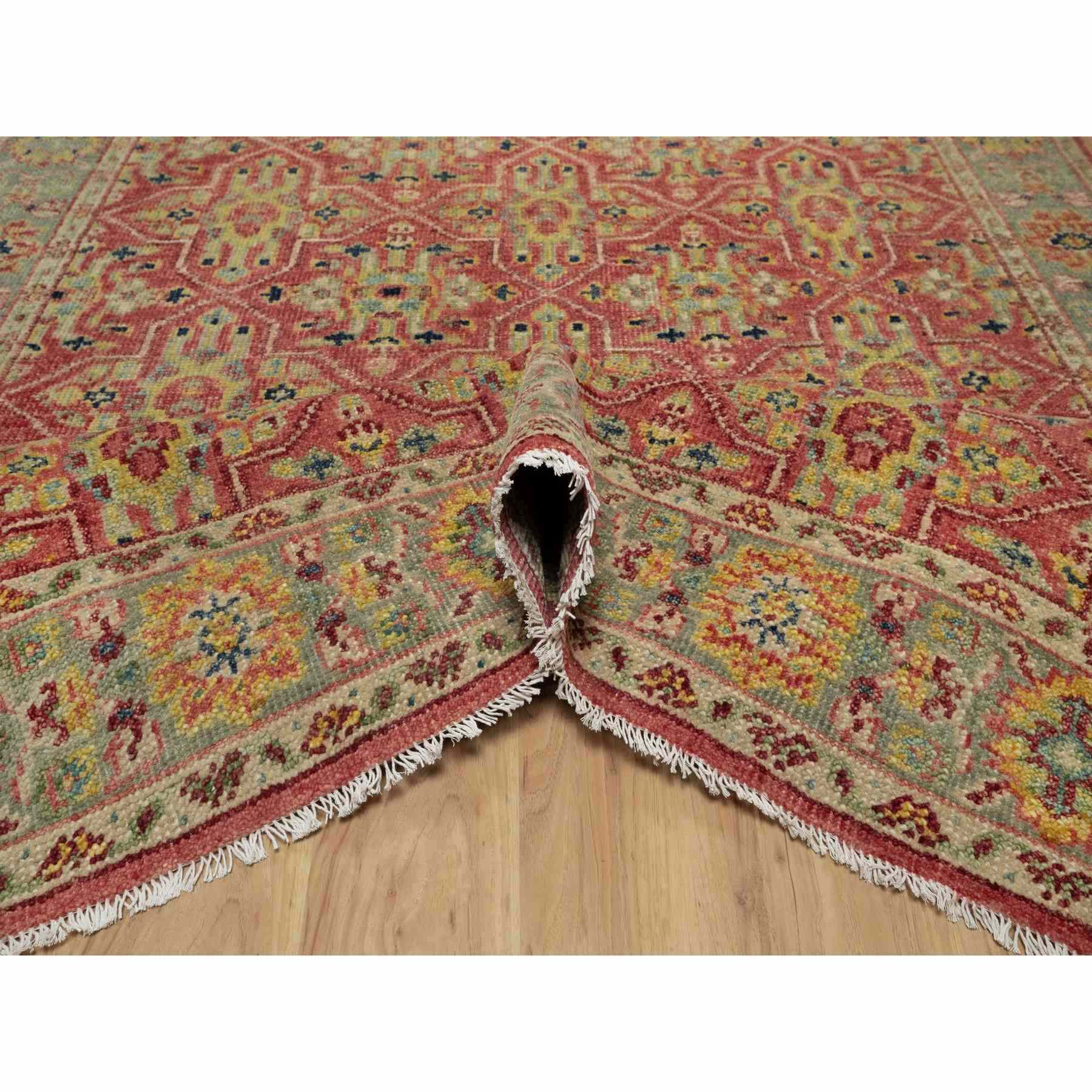 Oushak-And-Peshawar-Hand-Knotted-Rug-456420