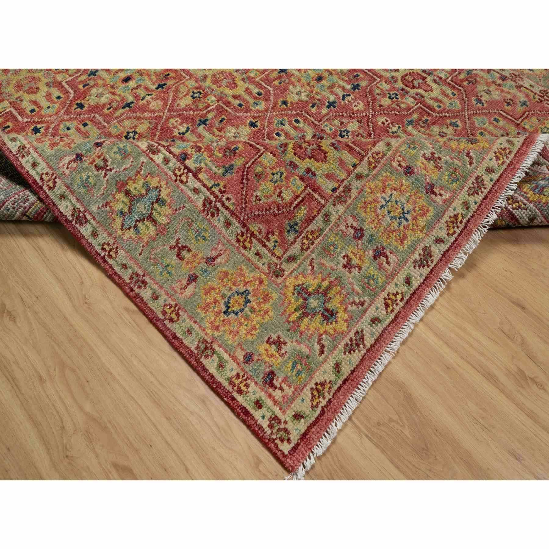 Oushak-And-Peshawar-Hand-Knotted-Rug-456420