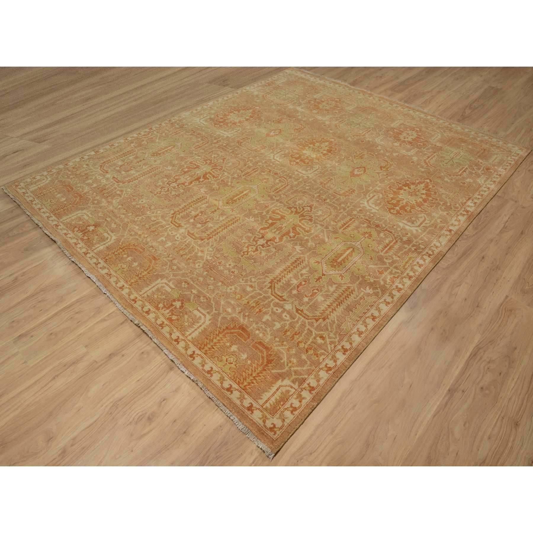 Oushak-And-Peshawar-Hand-Knotted-Rug-457085