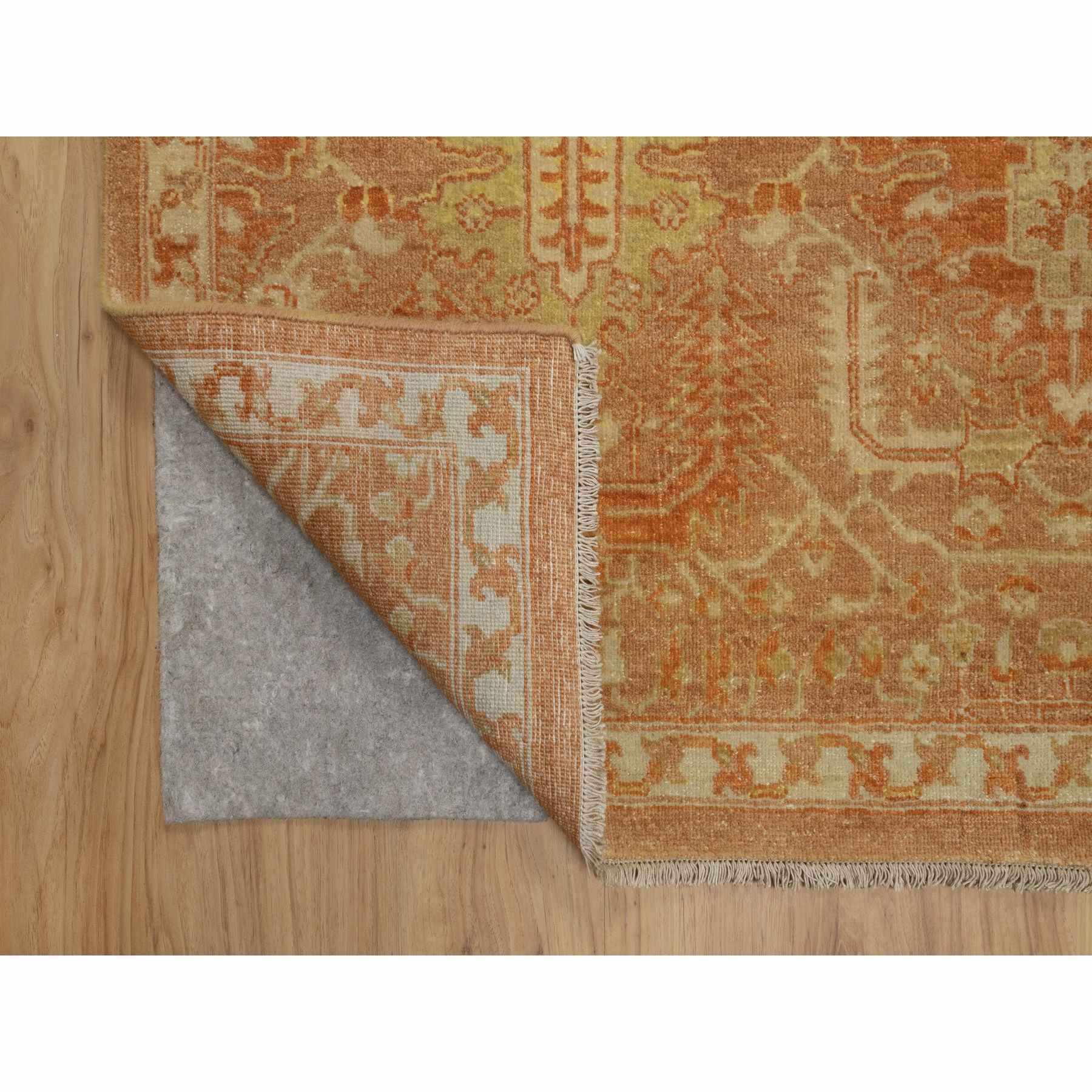 Oushak-And-Peshawar-Hand-Knotted-Rug-457085