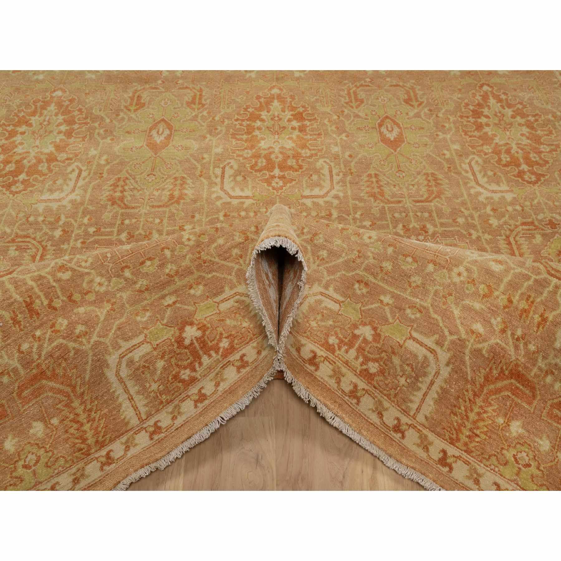 Oushak-And-Peshawar-Hand-Knotted-Rug-457085