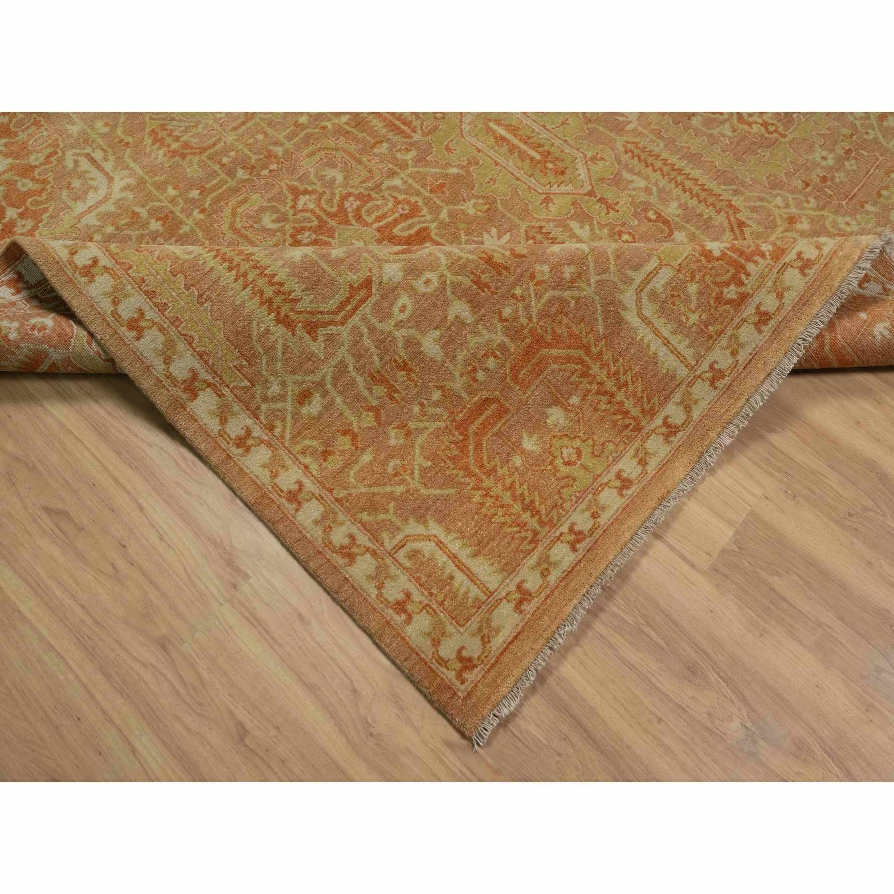 Oushak-And-Peshawar-Hand-Knotted-Rug-457085