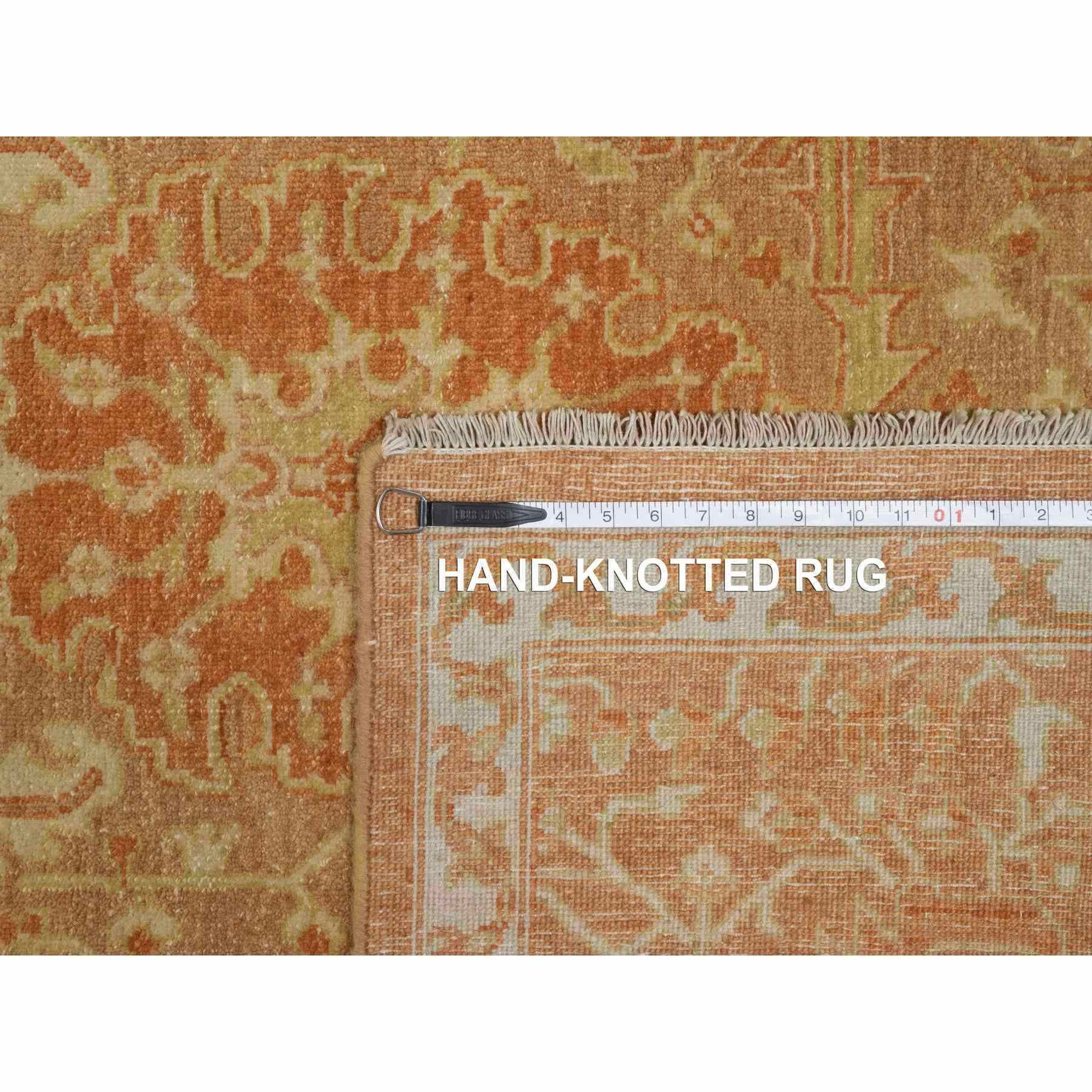 Oushak-And-Peshawar-Hand-Knotted-Rug-457085