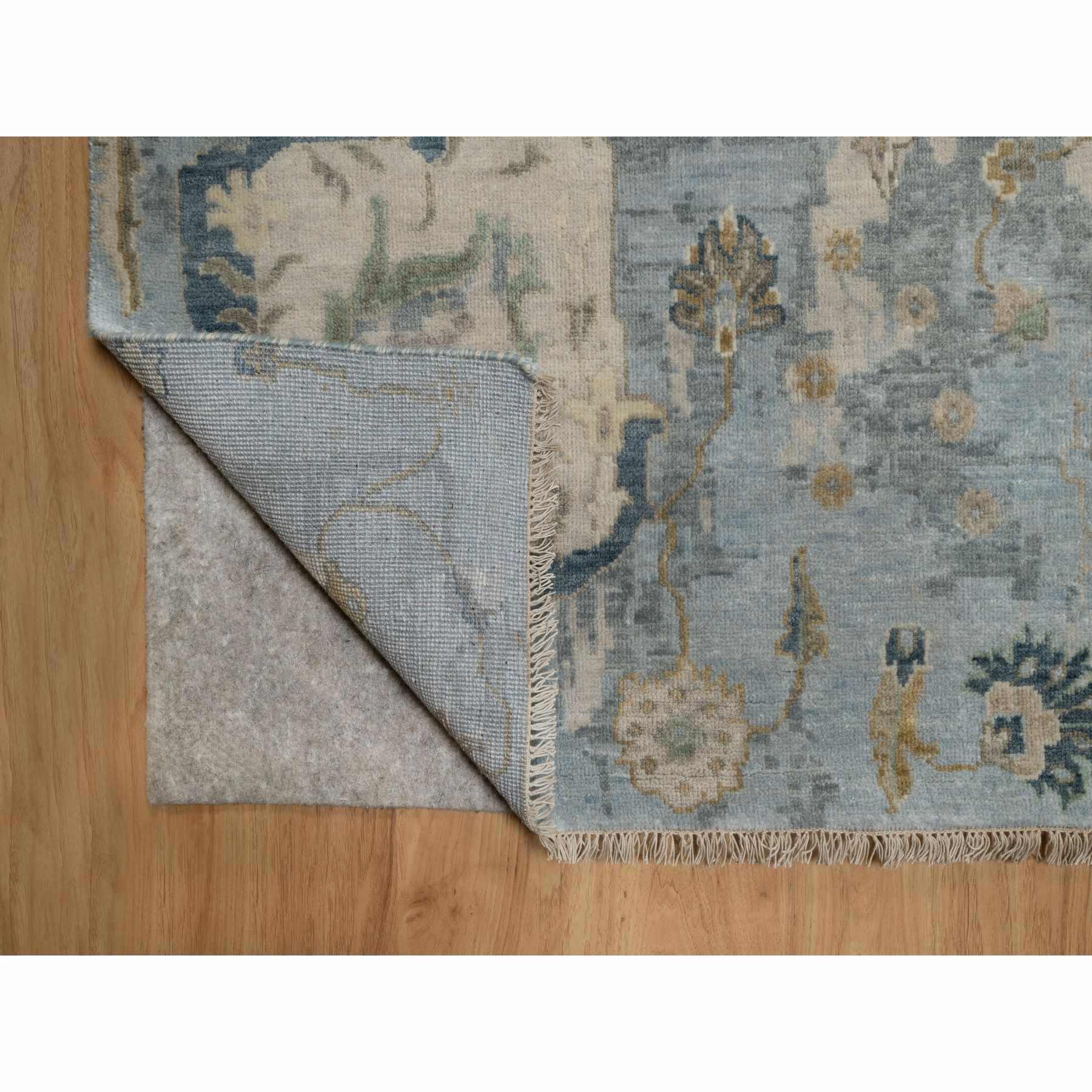 Oushak-And-Peshawar-Hand-Knotted-Rug-457120