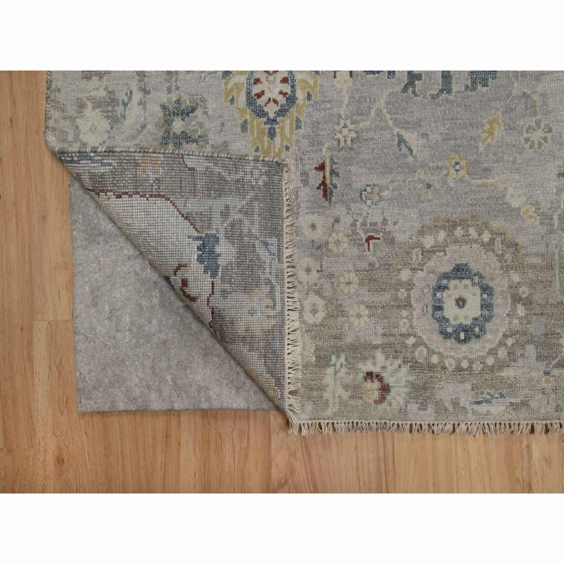 Oushak-And-Peshawar-Hand-Knotted-Rug-457165
