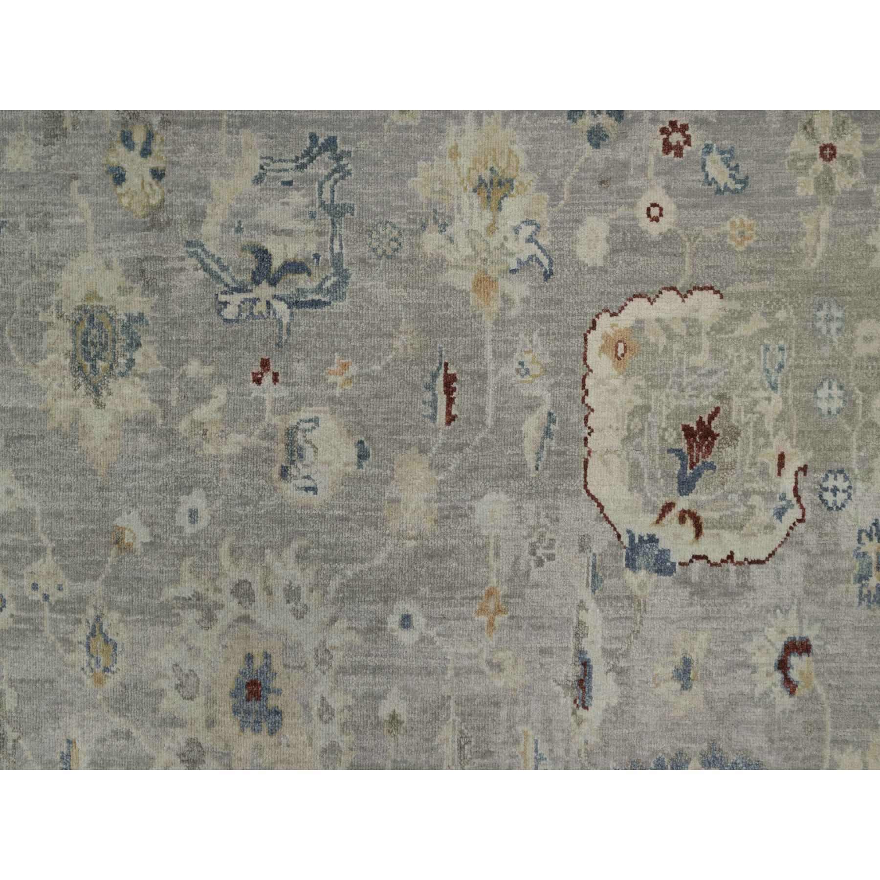 Oushak-And-Peshawar-Hand-Knotted-Rug-457165