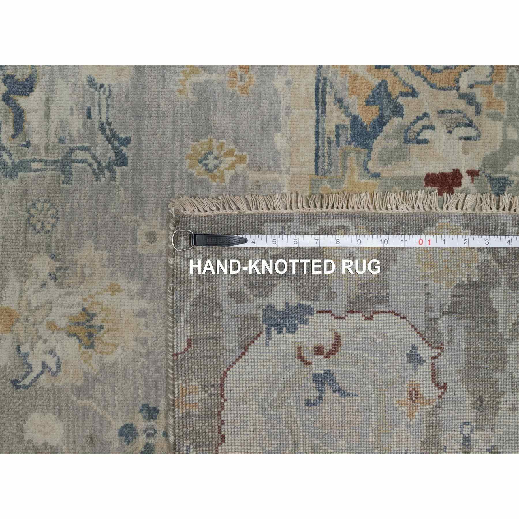 Oushak-And-Peshawar-Hand-Knotted-Rug-457165