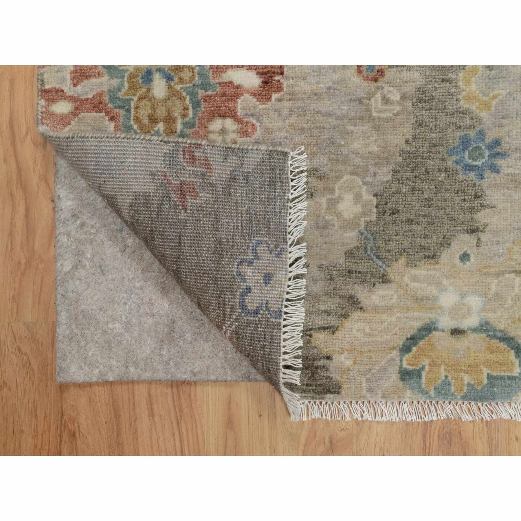 Oushak-And-Peshawar-Hand-Knotted-Rug-457240