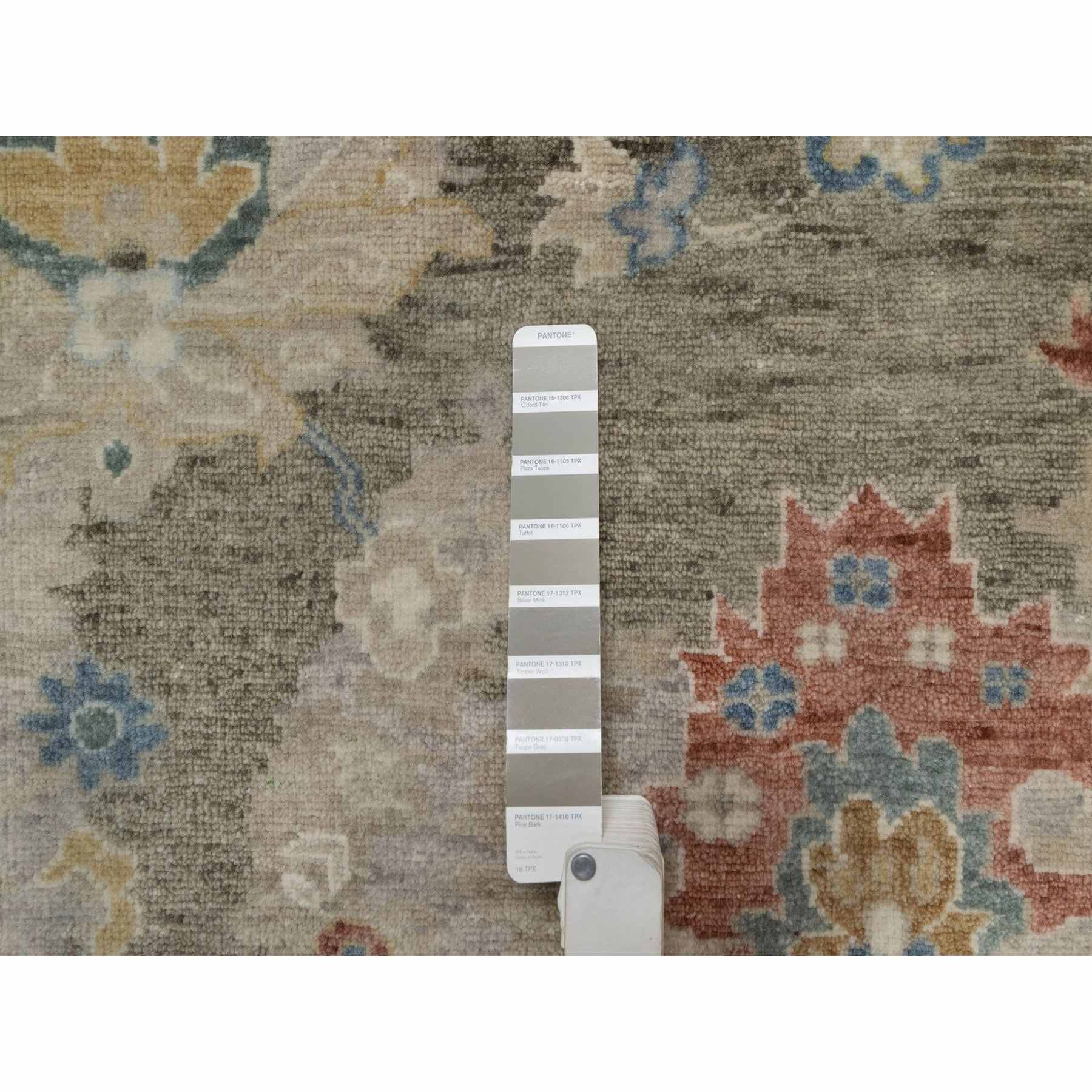 Oushak-And-Peshawar-Hand-Knotted-Rug-457240