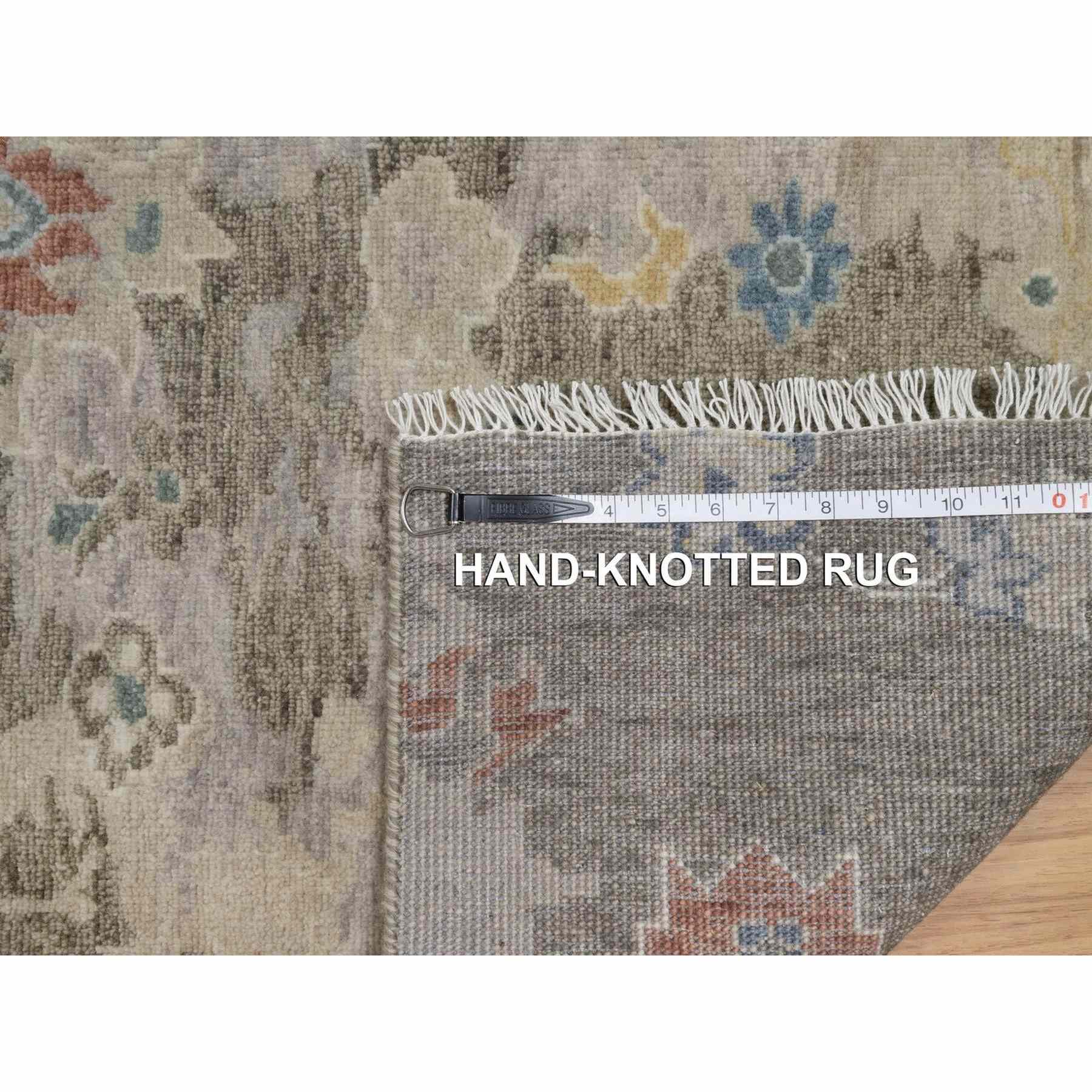 Oushak-And-Peshawar-Hand-Knotted-Rug-457240