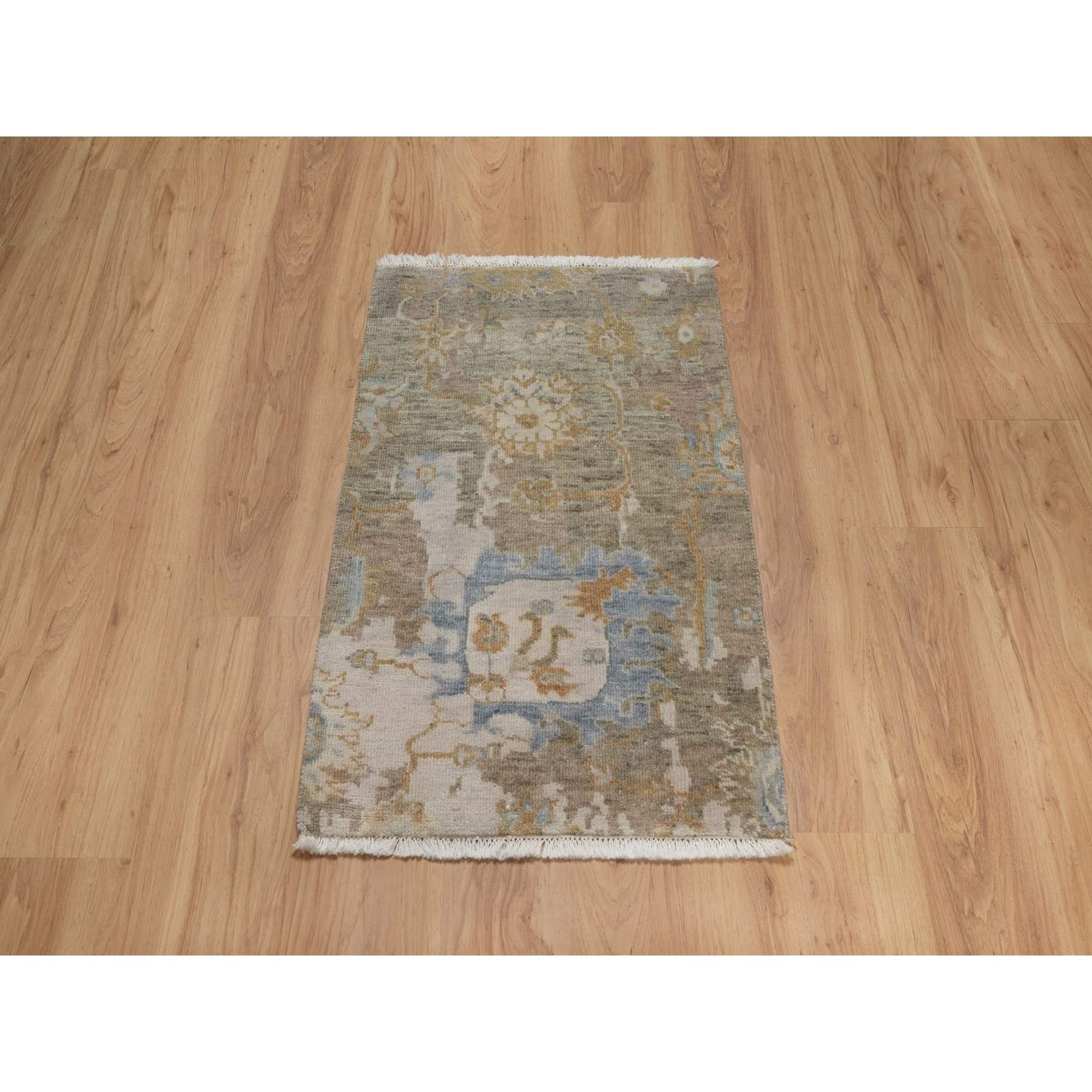 Oushak-And-Peshawar-Hand-Knotted-Rug-457245