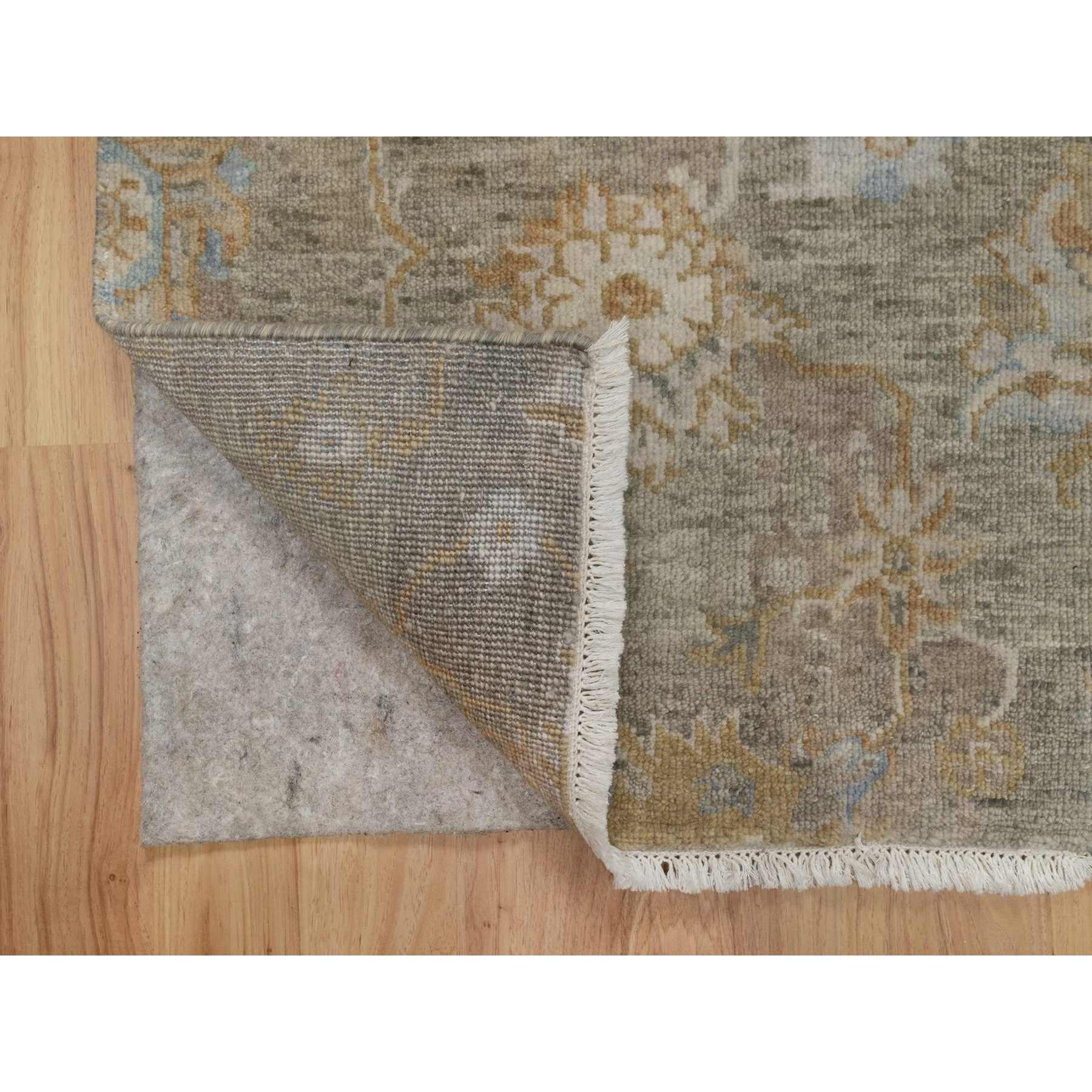 Oushak-And-Peshawar-Hand-Knotted-Rug-457245