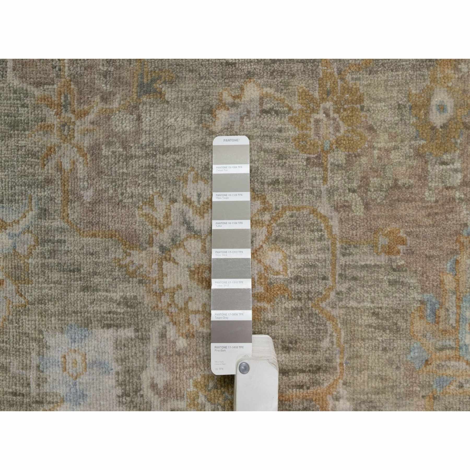 Oushak-And-Peshawar-Hand-Knotted-Rug-457245