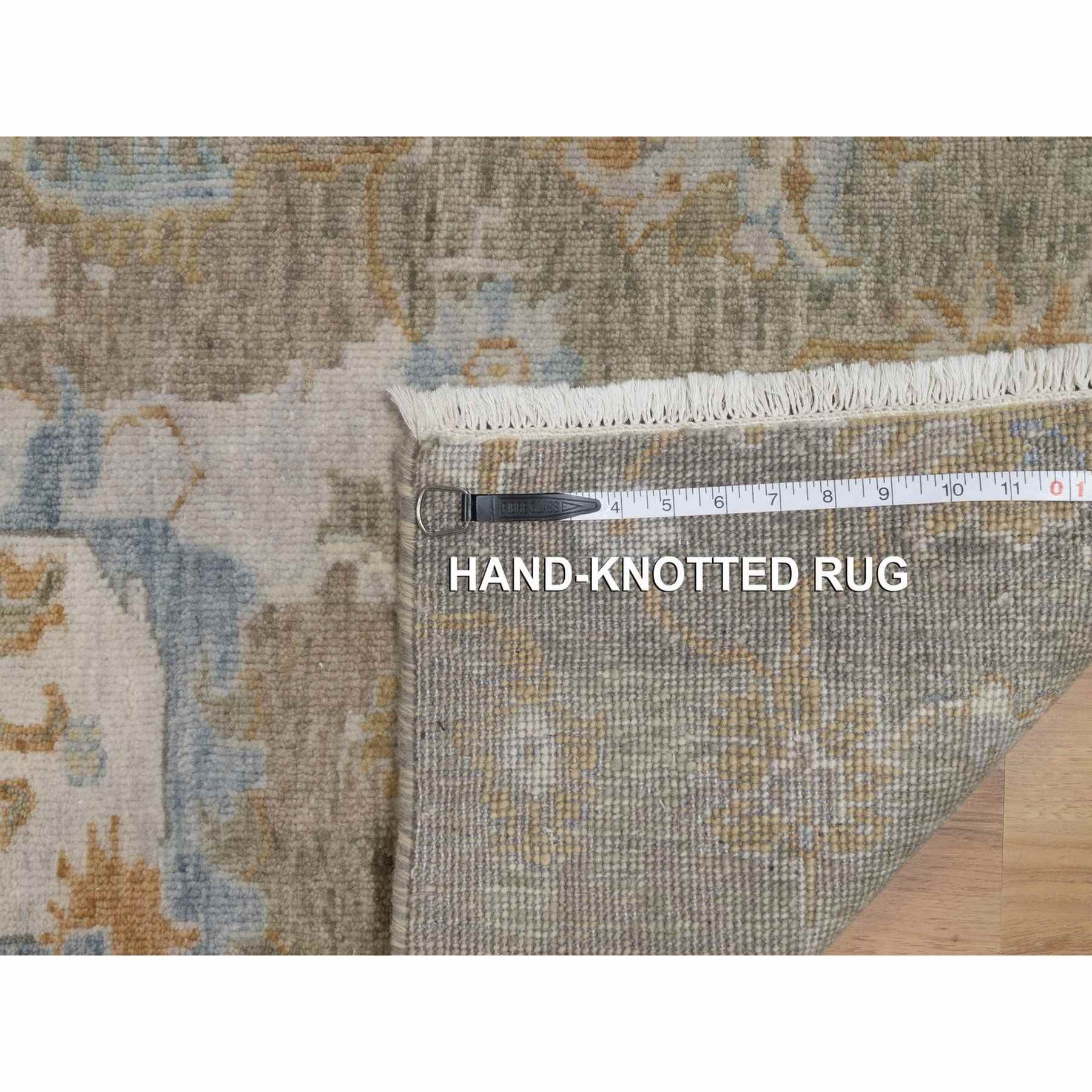 Oushak-And-Peshawar-Hand-Knotted-Rug-457245