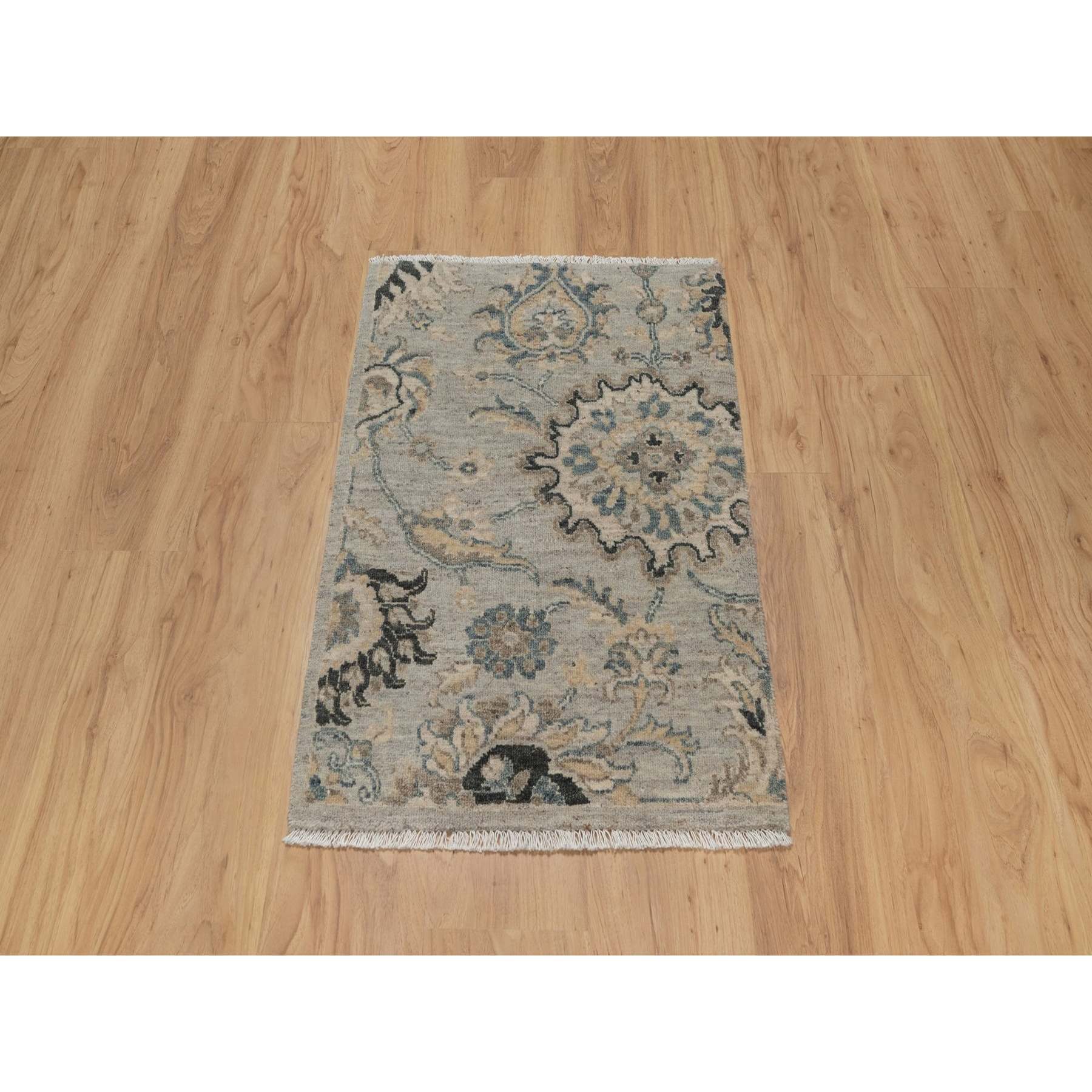 Oushak-And-Peshawar-Hand-Knotted-Rug-457250