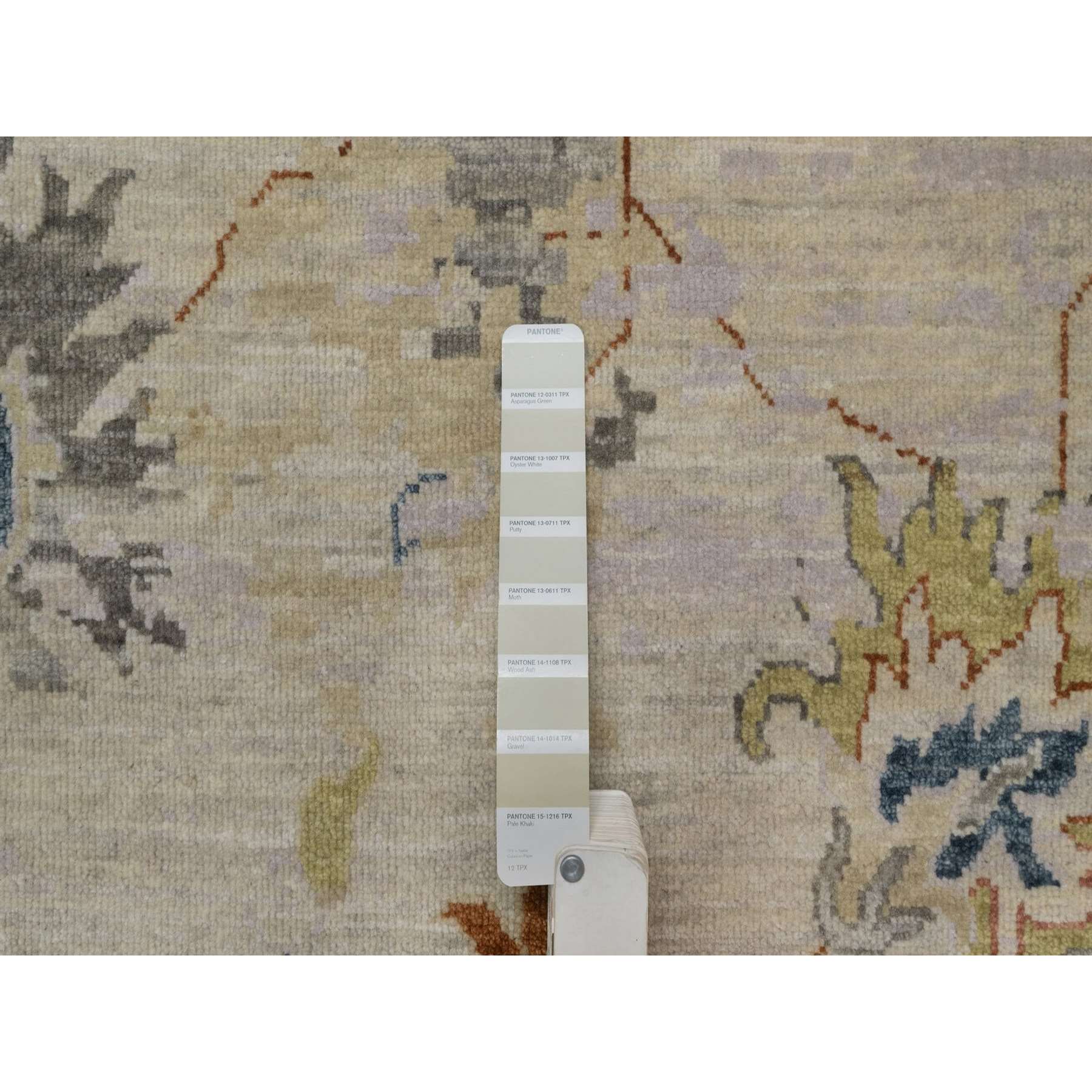 Oushak-And-Peshawar-Hand-Knotted-Rug-457255