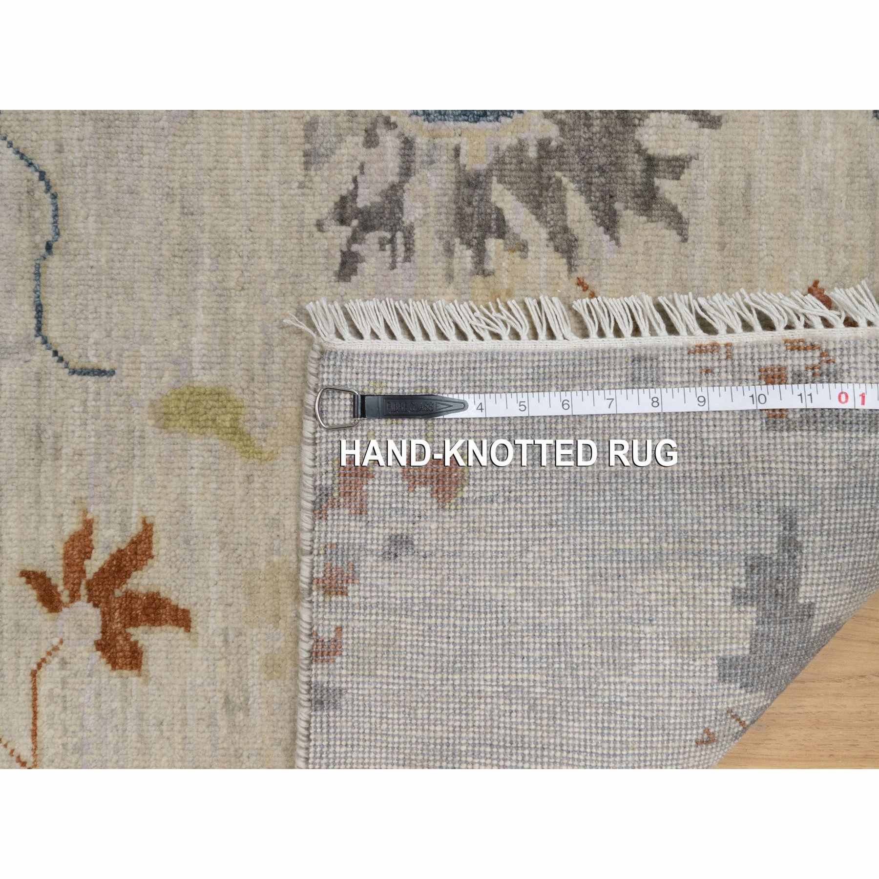 Oushak-And-Peshawar-Hand-Knotted-Rug-457255