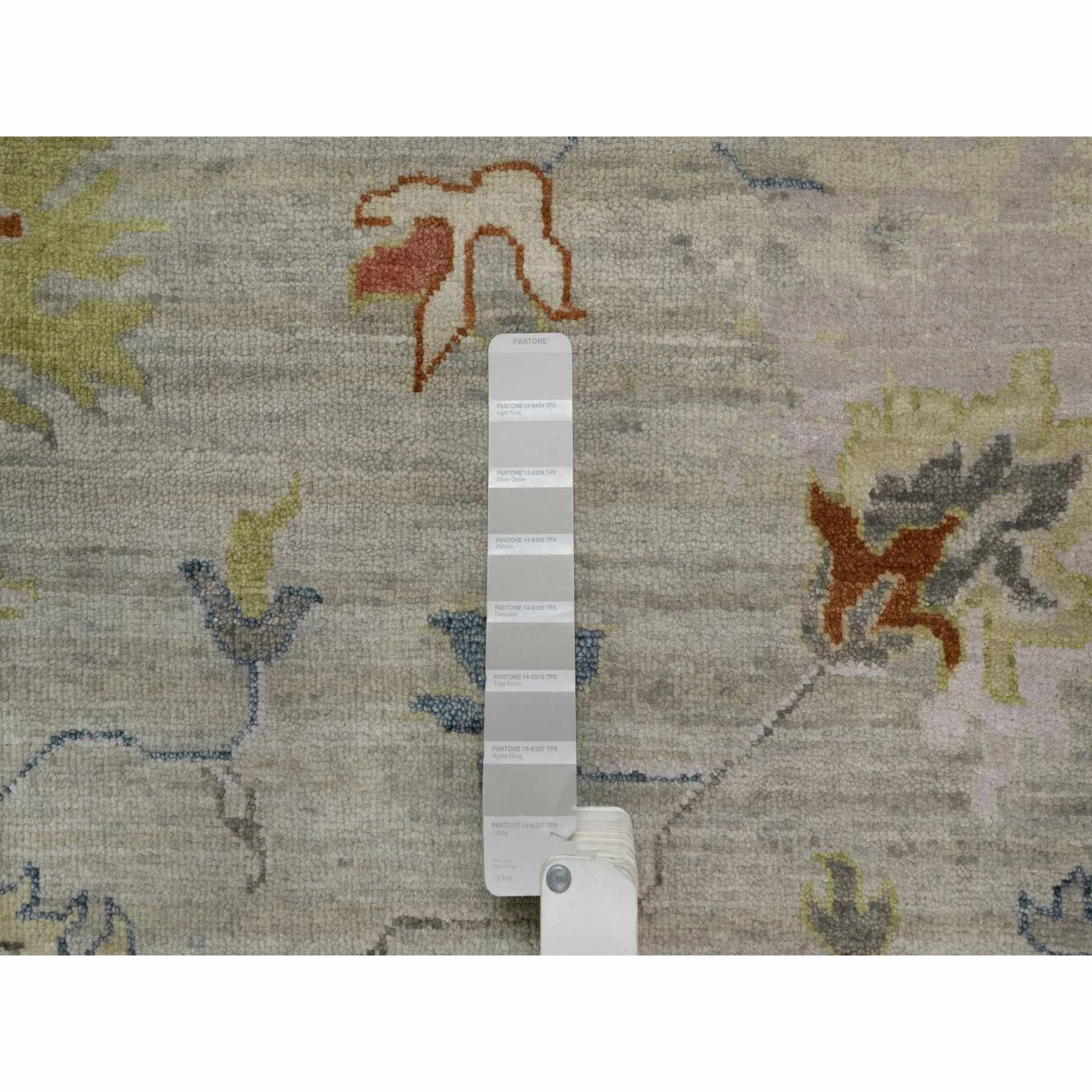 Oushak-And-Peshawar-Hand-Knotted-Rug-457270