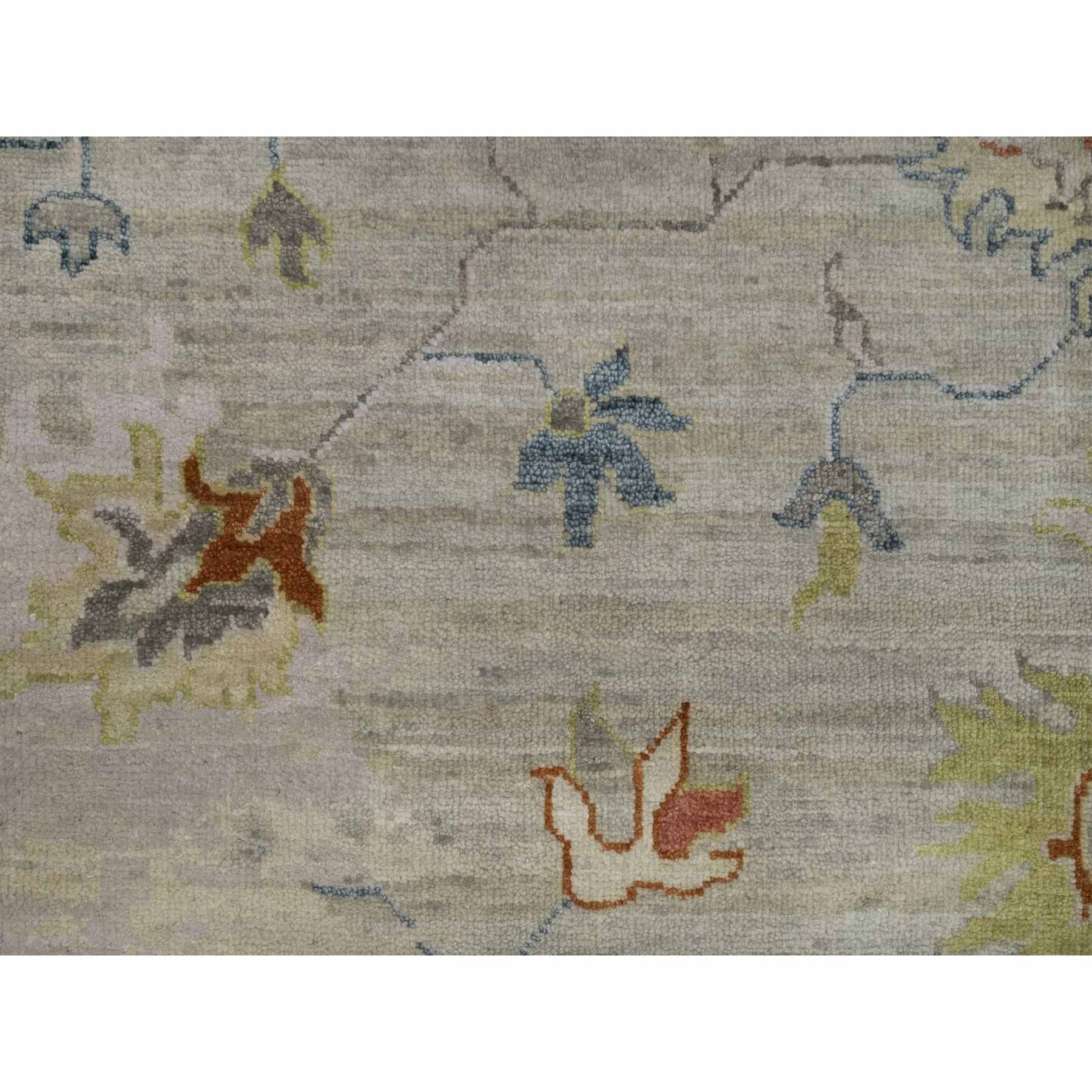 Oushak-And-Peshawar-Hand-Knotted-Rug-457270