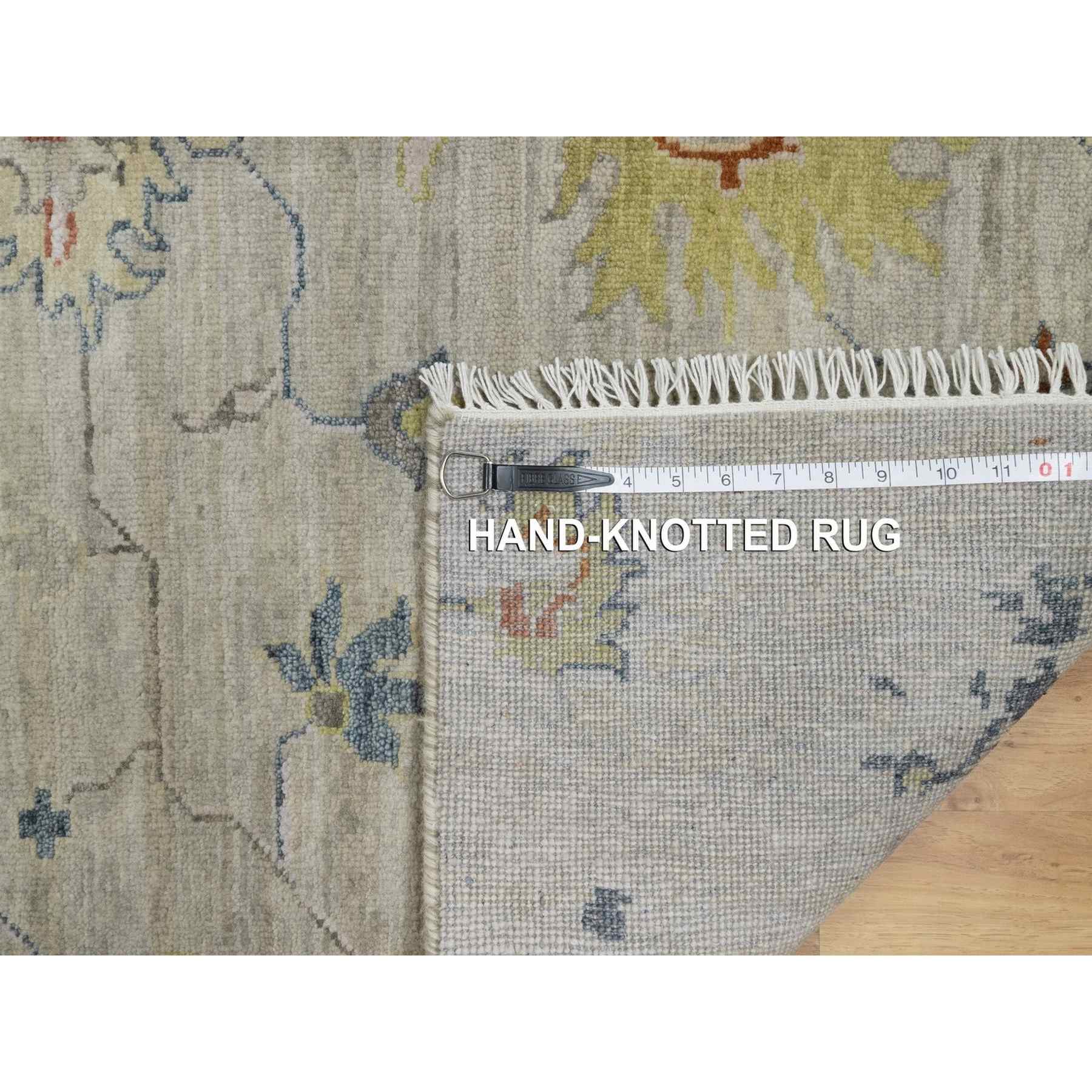 Oushak-And-Peshawar-Hand-Knotted-Rug-457270