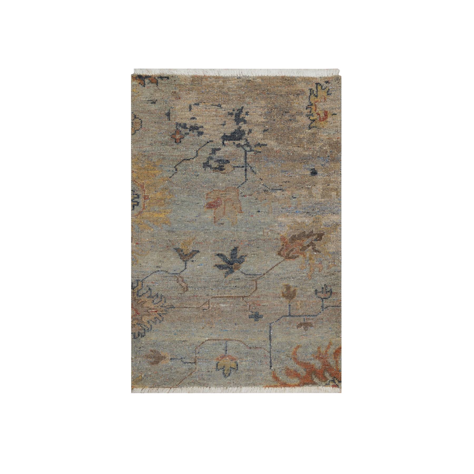 Oushak-And-Peshawar-Hand-Knotted-Rug-457275
