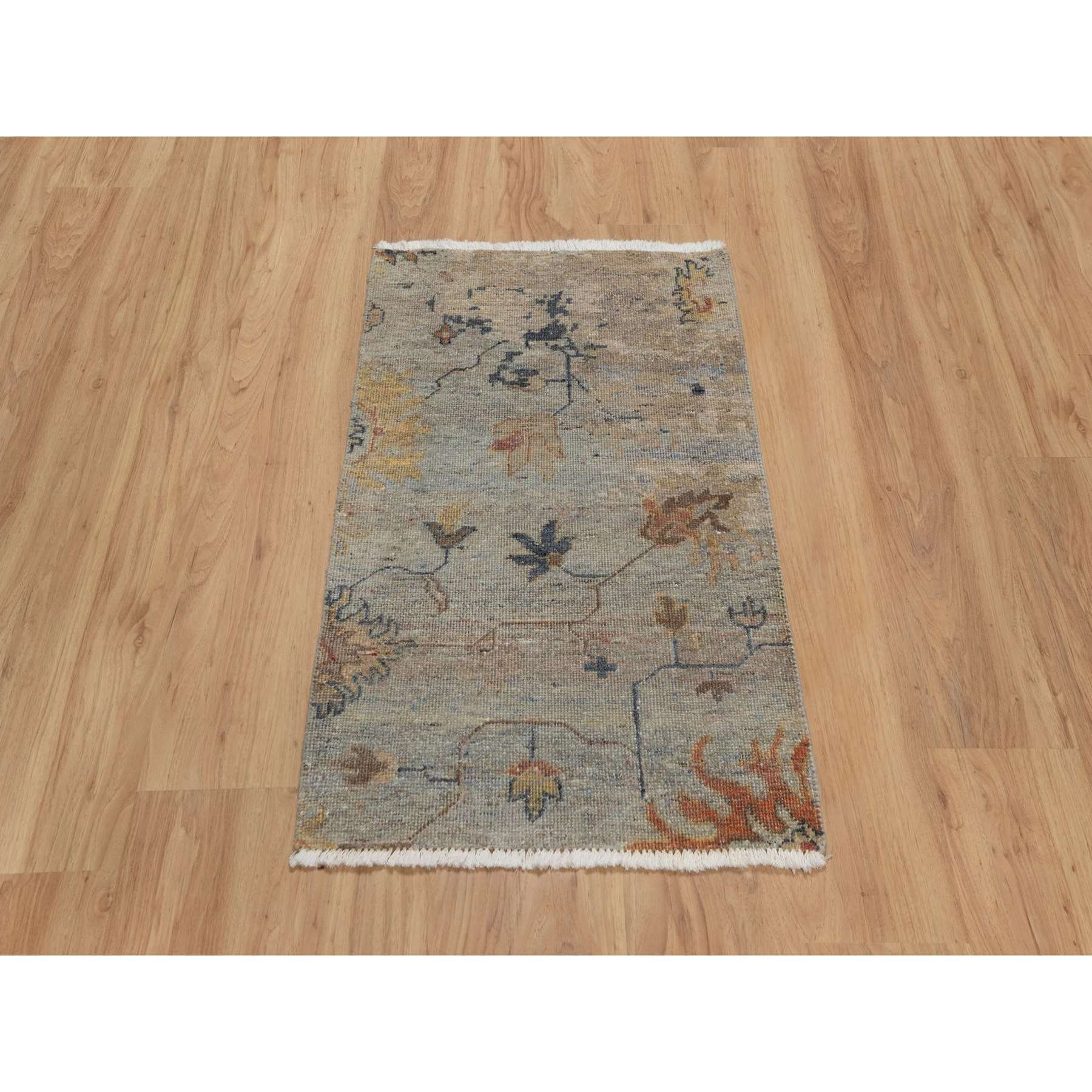 Oushak-And-Peshawar-Hand-Knotted-Rug-457275
