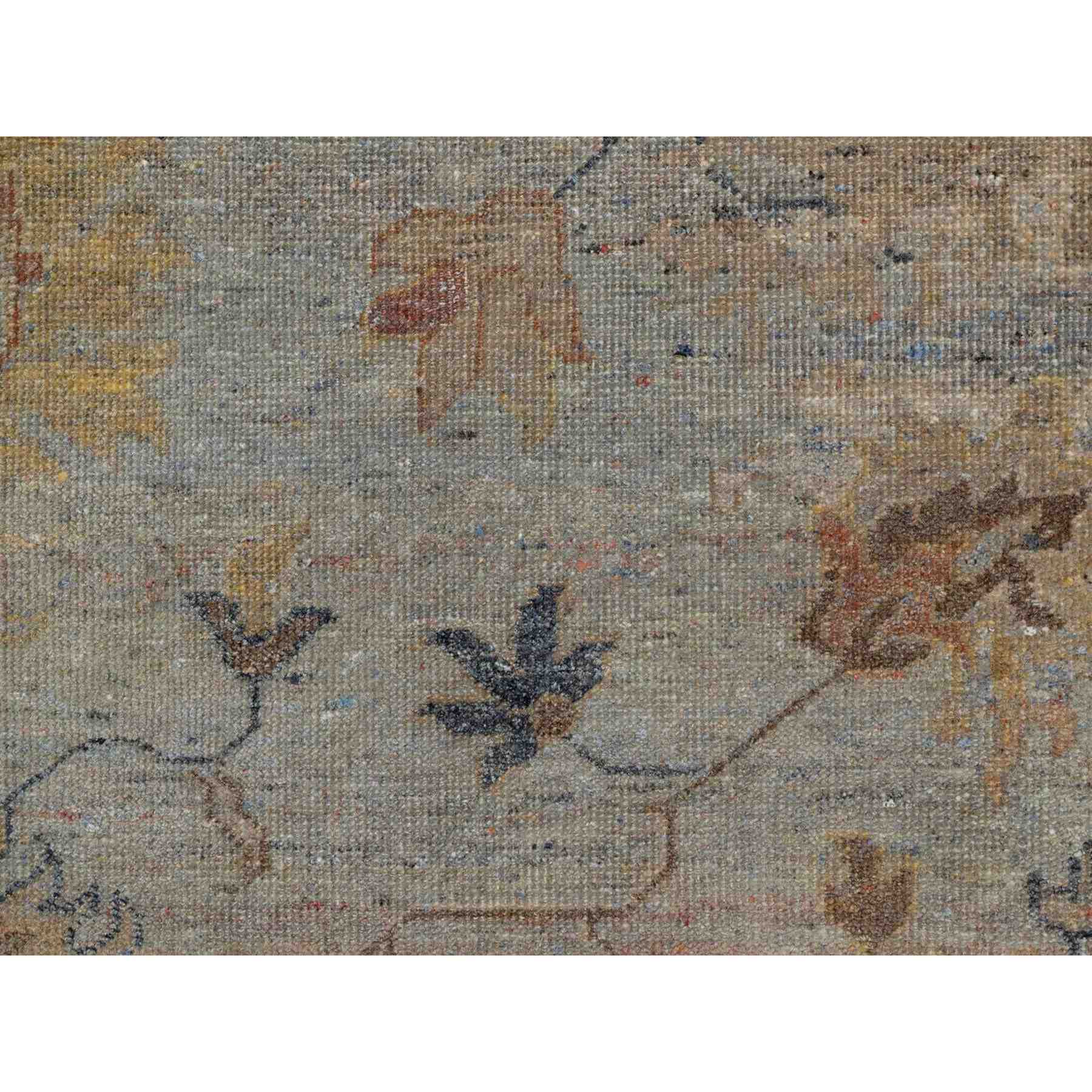 Oushak-And-Peshawar-Hand-Knotted-Rug-457275