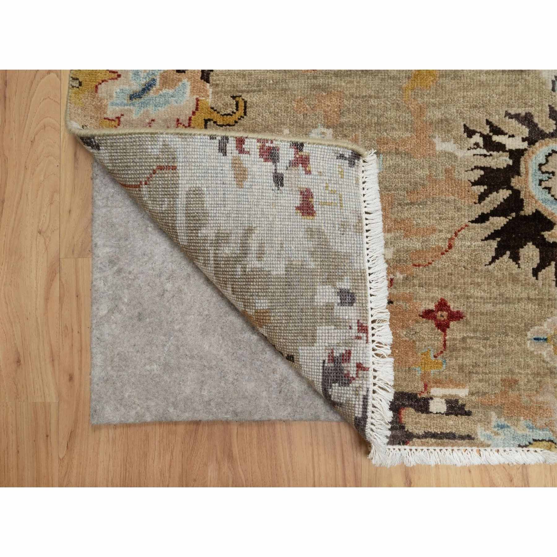 Oushak-And-Peshawar-Hand-Knotted-Rug-457285